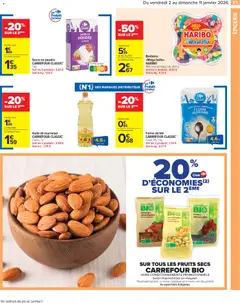 Carrefour Market - Prévisualisation de Carrefour Market catalogue semaine 1 valide à partir de 02.01.2026 | Page: 39 | Produits: Amandes décortiquées, Noix de cajou, Sucre en poudre, Bonbons
