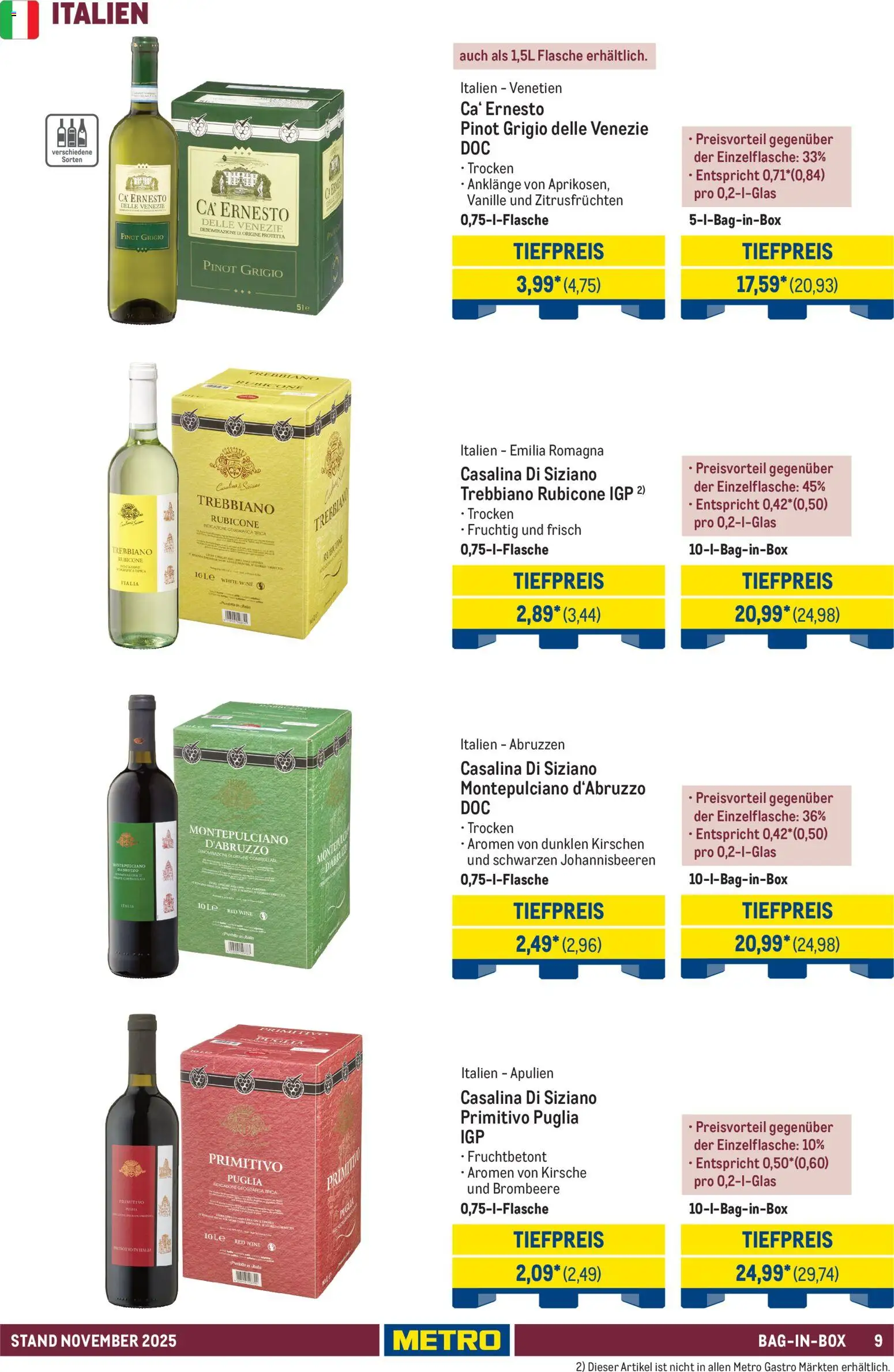 Metro - Hauswein-Katalog – gültig ab 12.11.2025 | Seite: 9 | Produkte: Kirschen