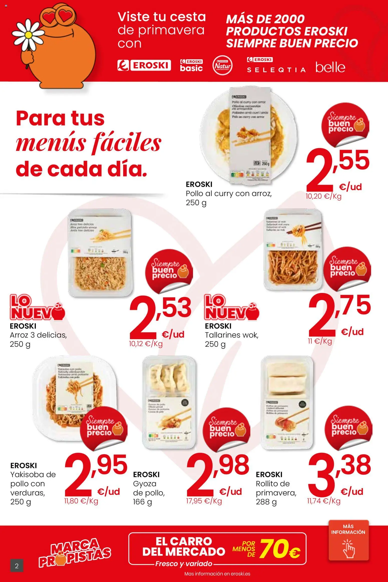 Eroski - Viste tu cesta de primavera Center │ válido desde el 12.03.2026 | Página: 2 | Productos: Arroz, Cesta