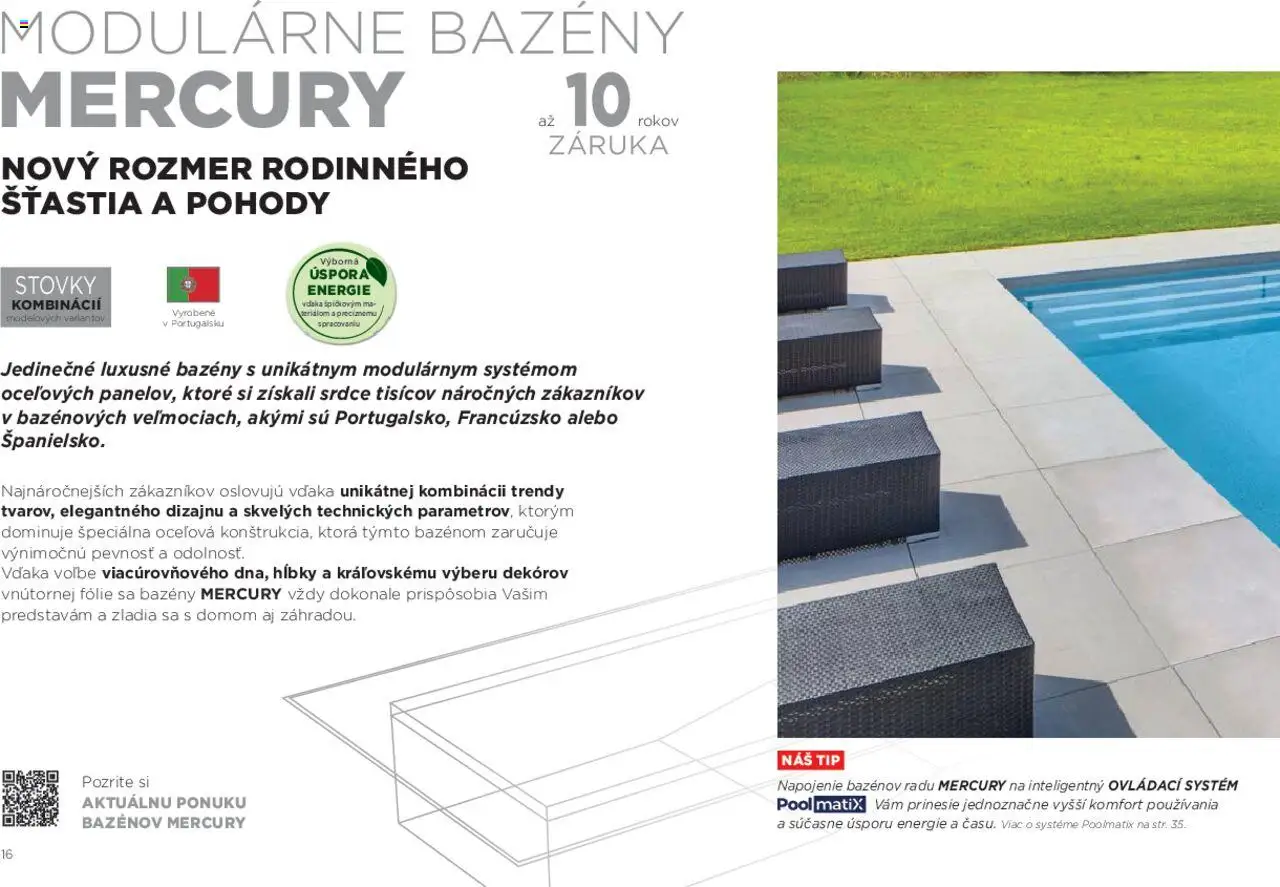Nové Mountfield akcie – leták je platný od 15.08.2025 | Strana: 16 | Produkty: Bazény