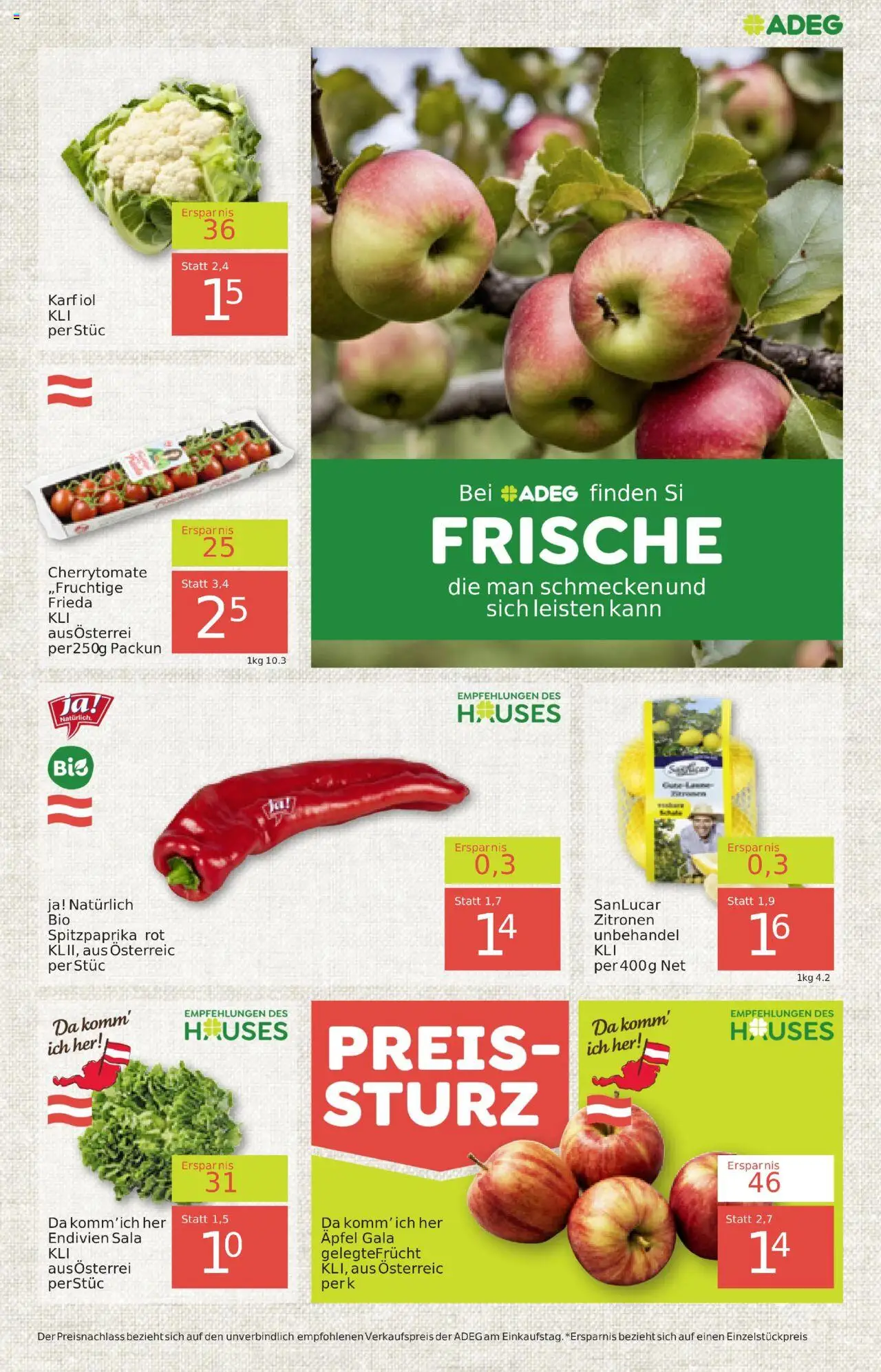 ADEG Flugblatt gültig ab 16.10.2025 | Seite: 3 | Produkte: Äpfel