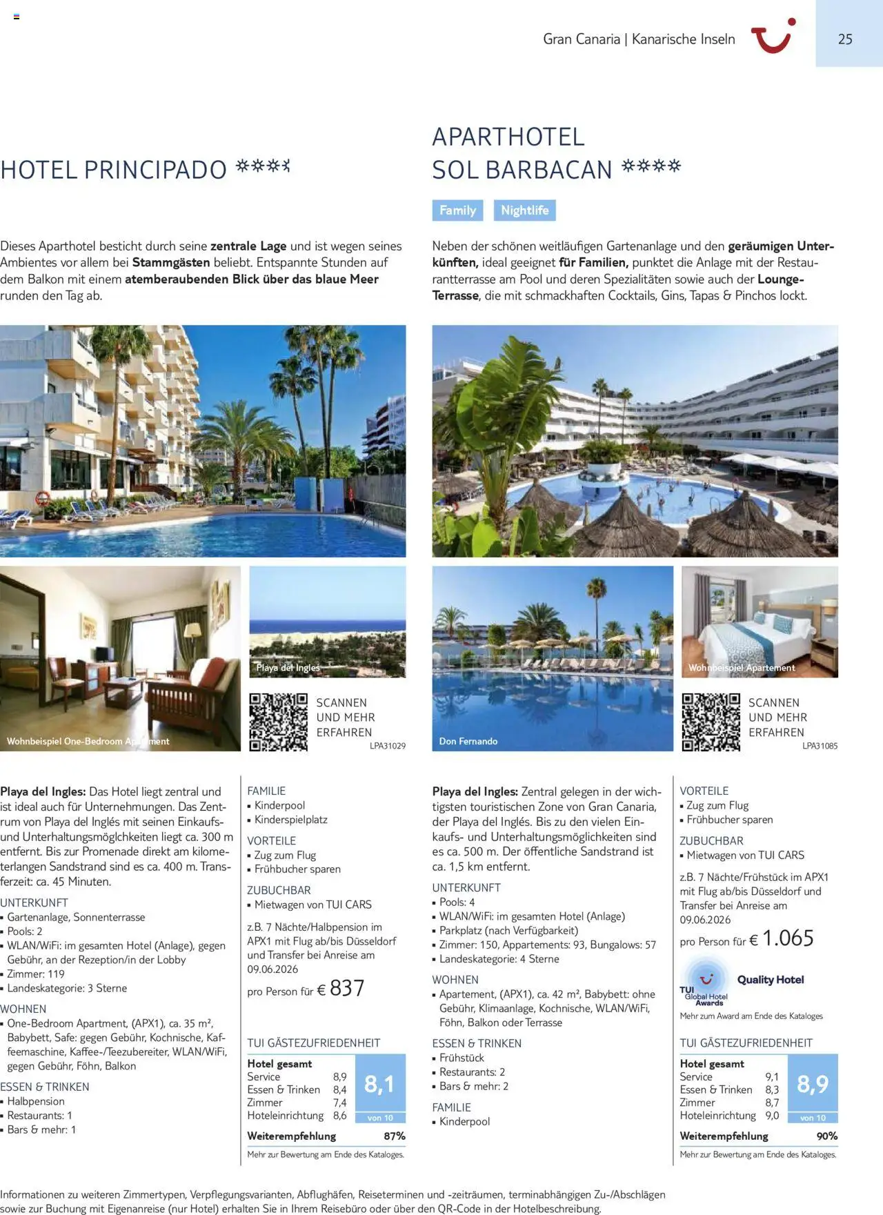 TUI Prospekt Kanaren, Kapverden & Senegal 2025/26	  – gültig ab 01.11.2025 | Seite: 25 | Produkte: Rum, Babybett