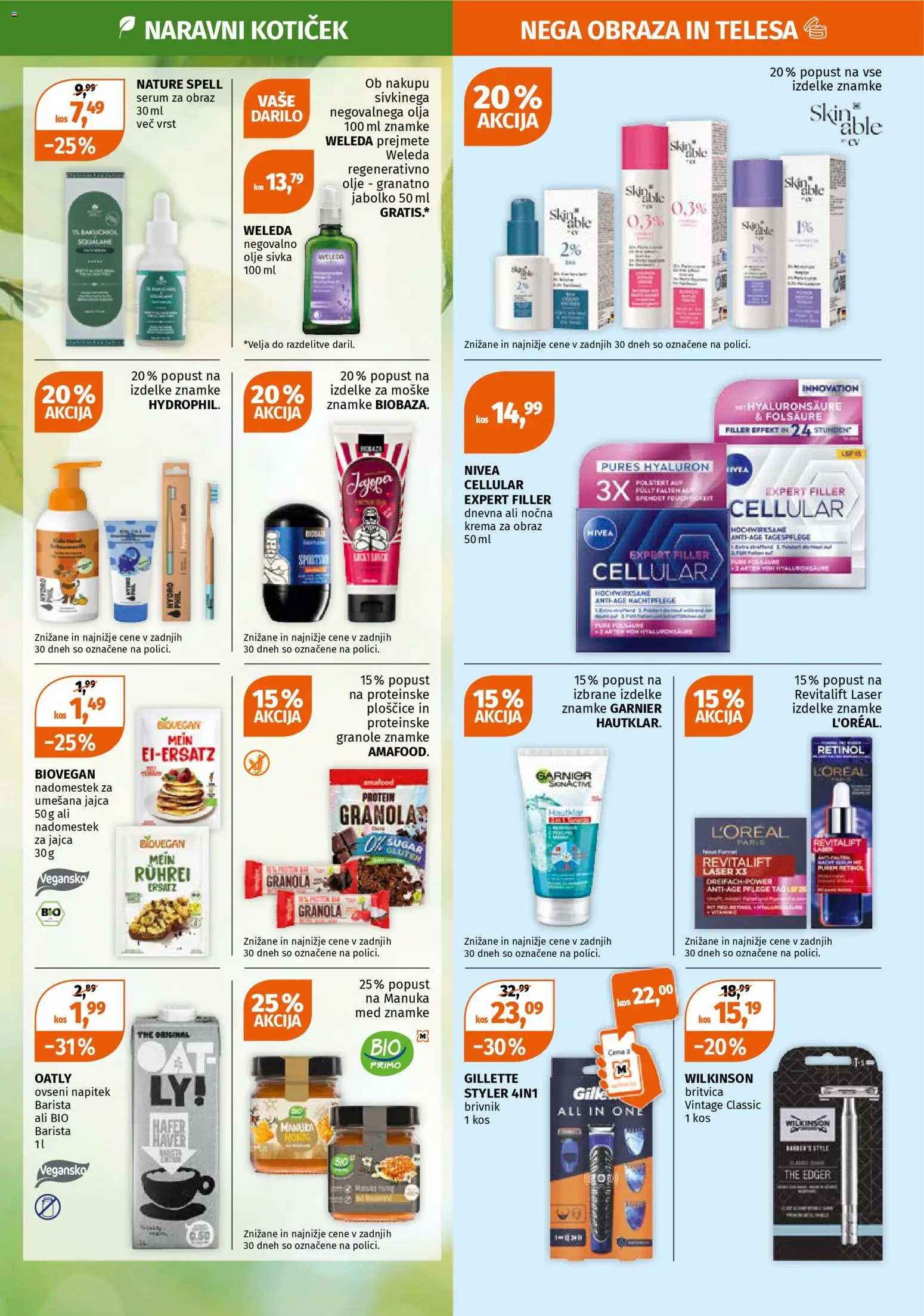 Novi Müller katalog ponudbe – veljaven od 10.11.2025 | Stran: 3 | Izdelki: Ploščice, Jajca, Olje, Brivnik