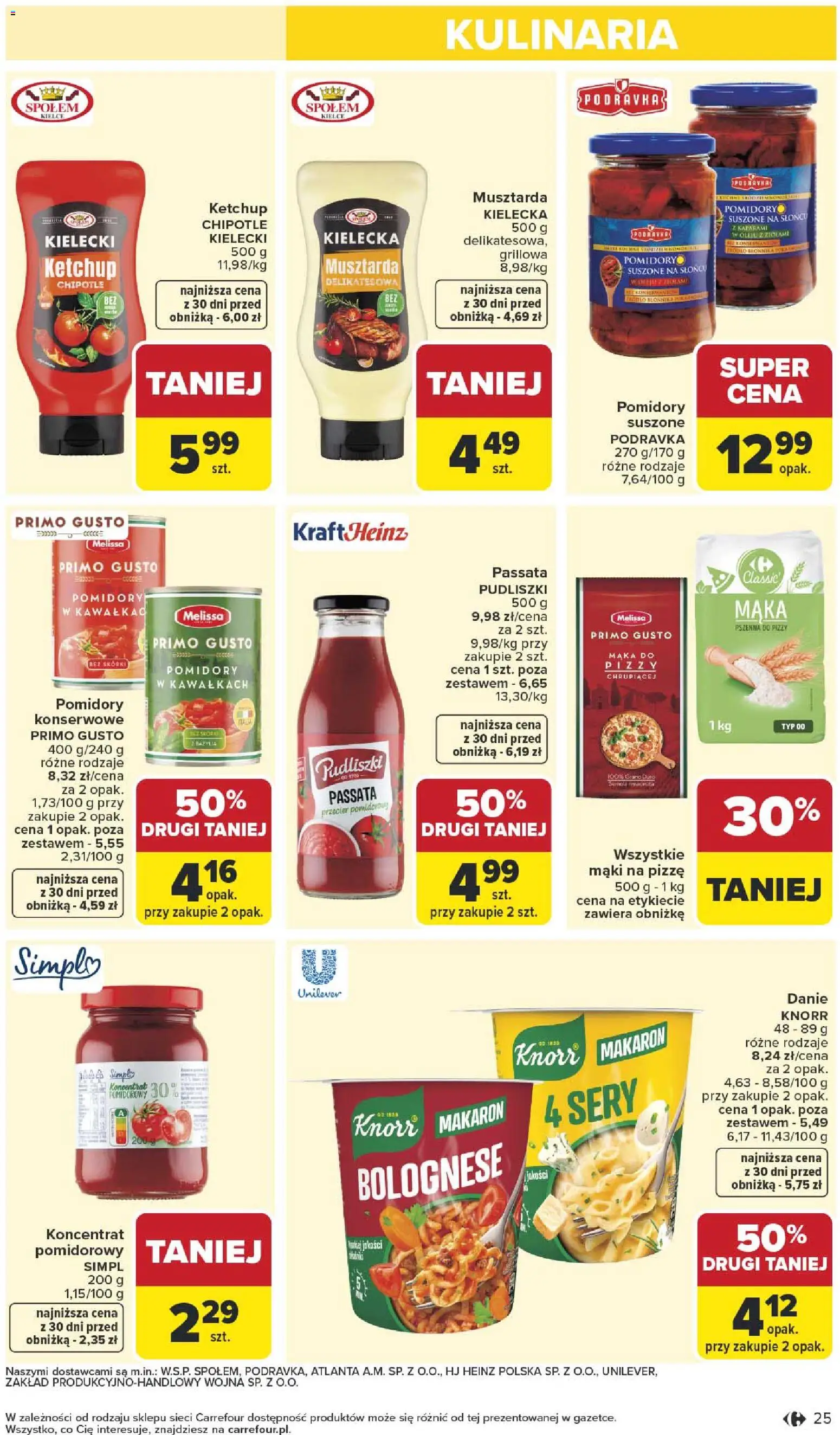Carrefour gazetka od 27.04.2026 | Strona: 27 | Produkty: Ketchup, Koncentrat pomidorowy, Bazylia, Makaron