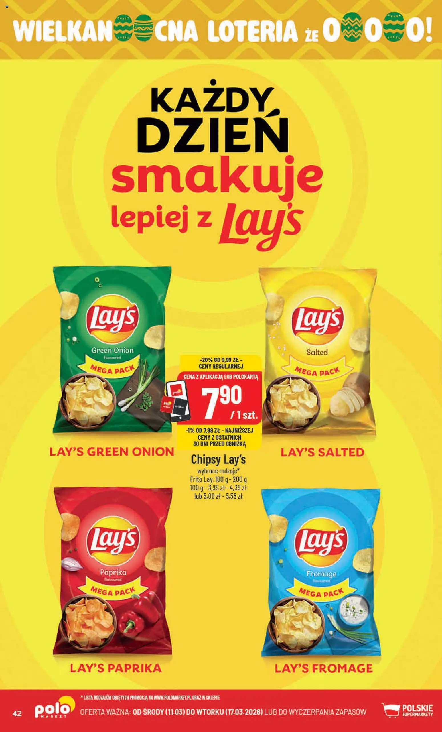 POLOmarket gazetka od 11.03.2026 | Strona: 42 | Produkty: Chipsy