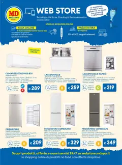 Volantino MD Discount del 15.07.2025 | Pagina: 24 | Prodotti: Climatizzatore, Freezer, Lavastoviglie, Congelatore