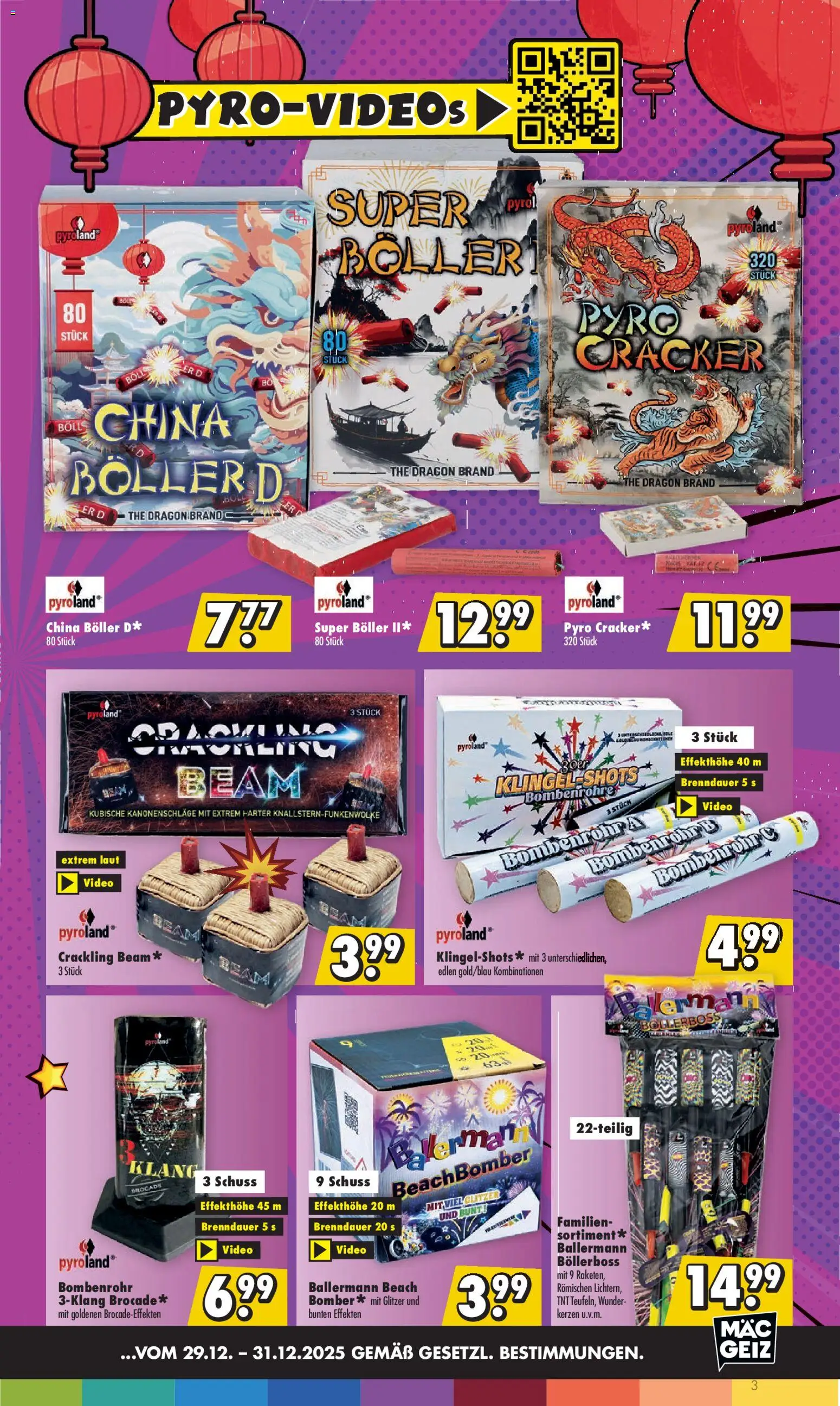 Mäc Geiz Feuerwerksverkauf – gültig ab 29.12.2025 | Seite: 3 | Produkte: Video