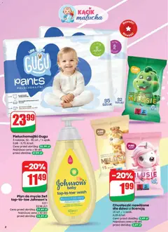Pogląd oferty "Pieluchomajtki Gugu, 3 rodzaje, 32 - 35 szt. / 1 opak." - ważna od 28.01.2026 | Strona: 8 | Produkty: Pieluchomajtki