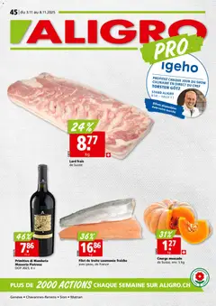 Aligro Aktionen Chavannes, Matran, Genève, Sion ab 03.11.2025 gültig