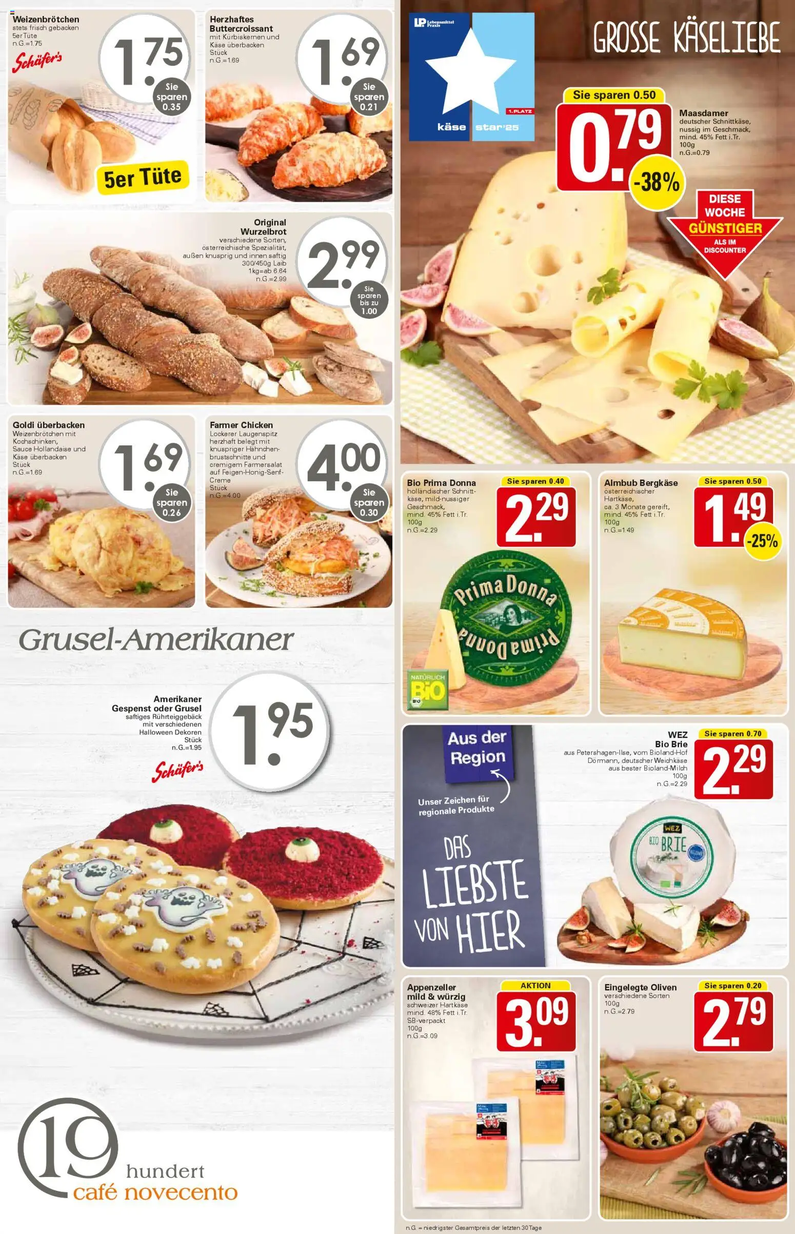 WEZ Prospekt – gültig ab 27.10.2025 | Seite: 6 | Produkte: Hahnchen, Käse, Creme