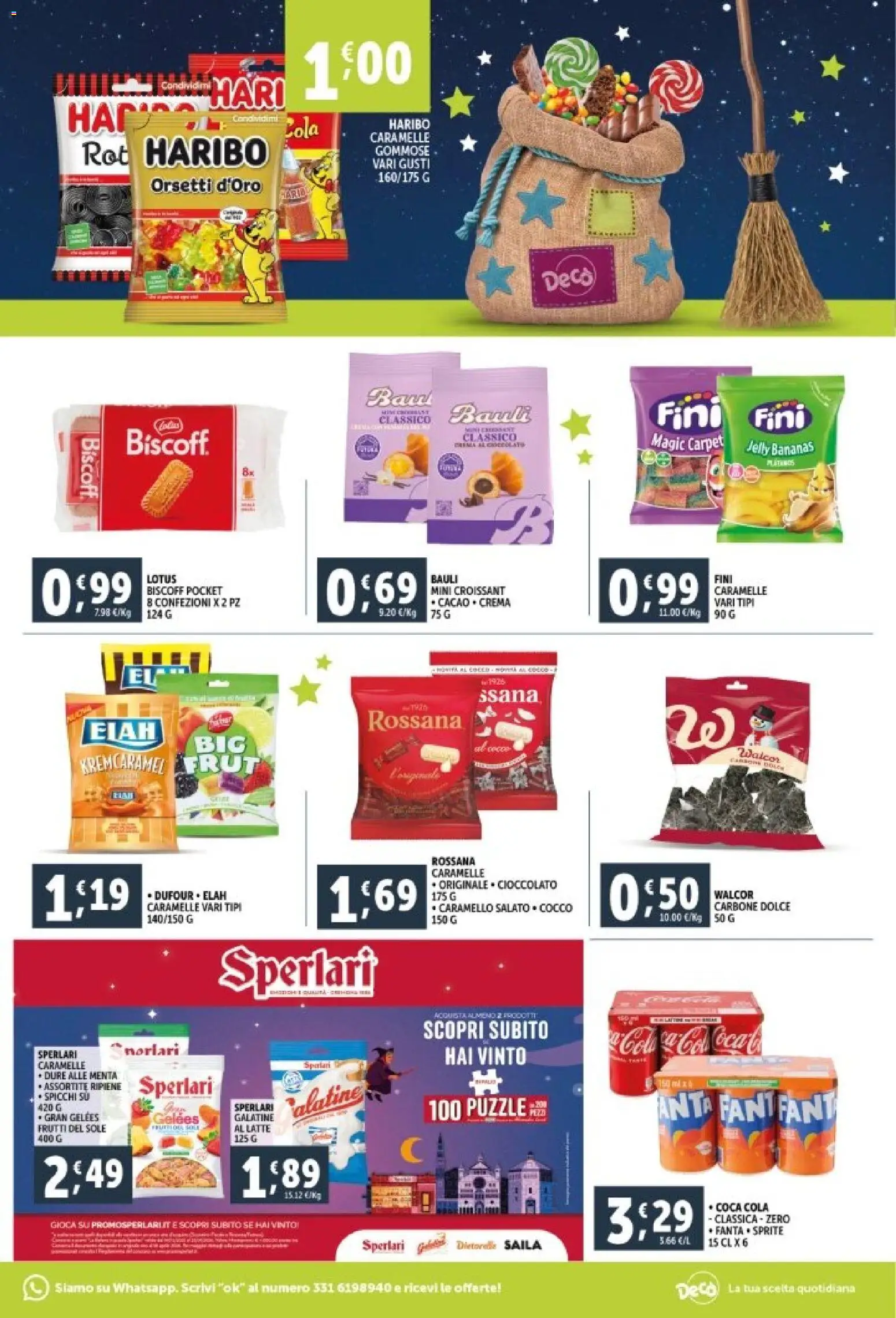Volantino Decò del 29.12.2025 | Pagina: 17 | Prodotti: Caramelle, Latte, Menta, Coca Cola