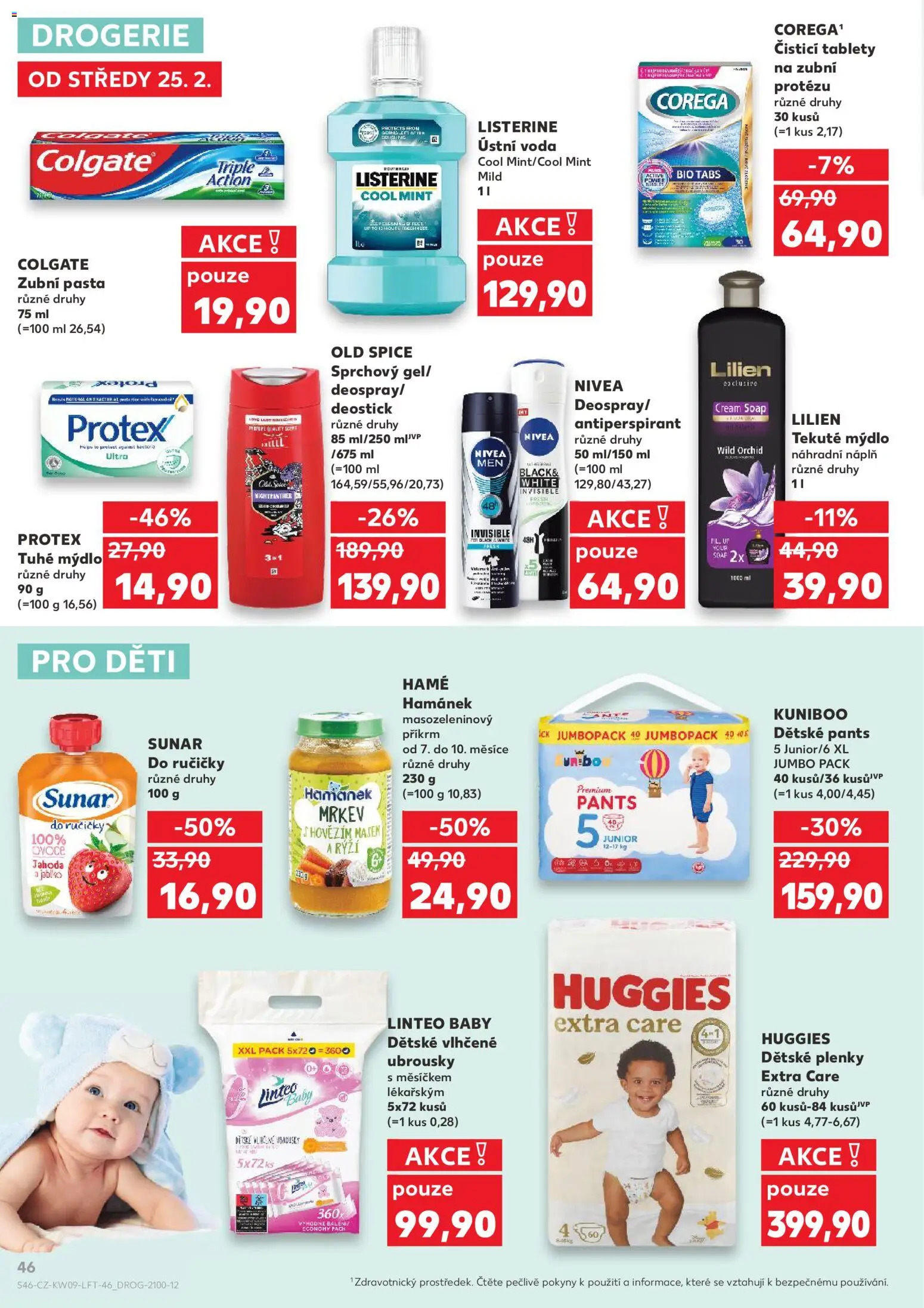 Kaufland leták - Plzeň Bory od 25.02.2026 | Strana: 46 | Produkty: Ovoce, Mrkev, Listerine, Old Spice