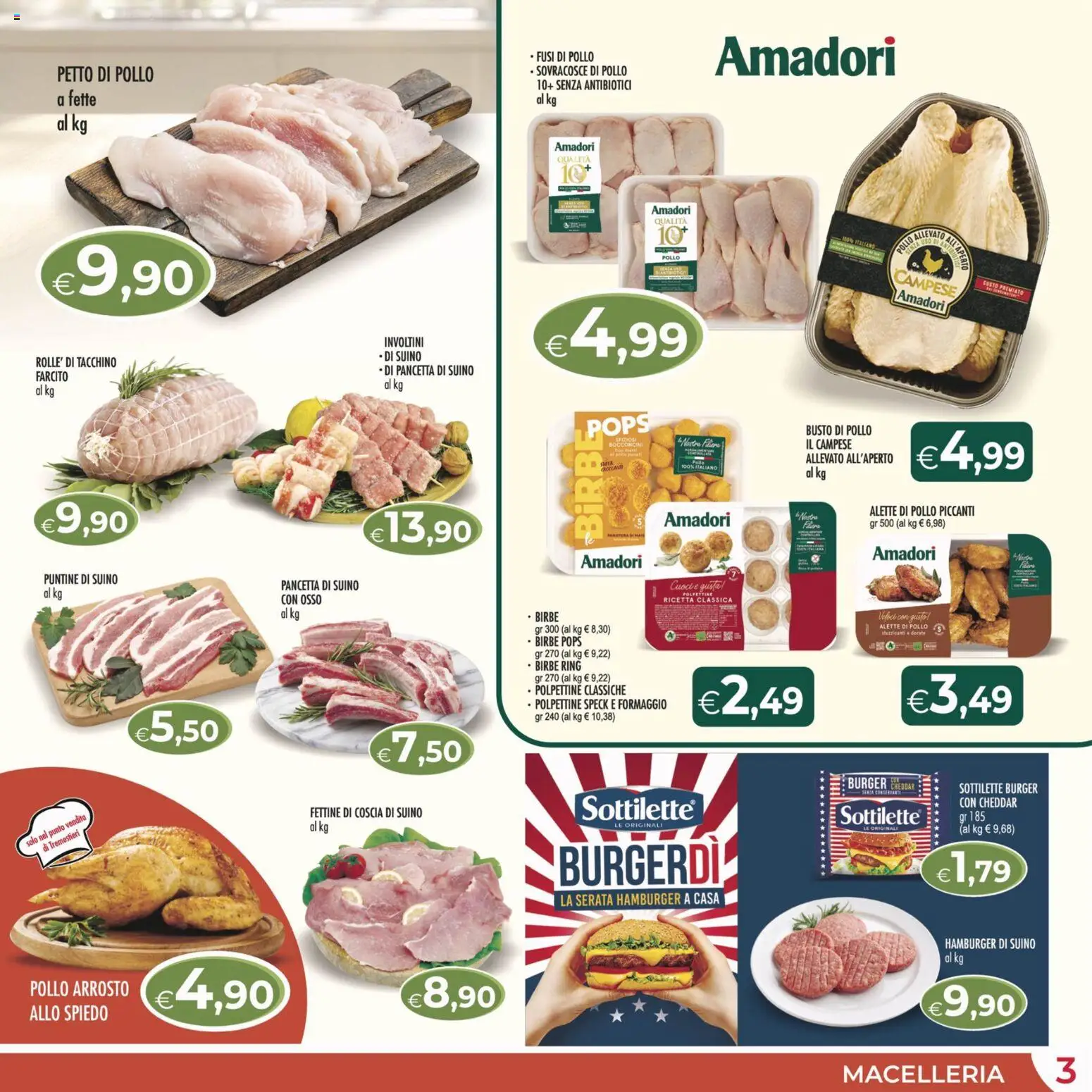 Volantino MerSi Supermercati del 18.02.2026 | Pagina: 3 | Prodotti: Speck, Arrosto, Suino, Formaggio