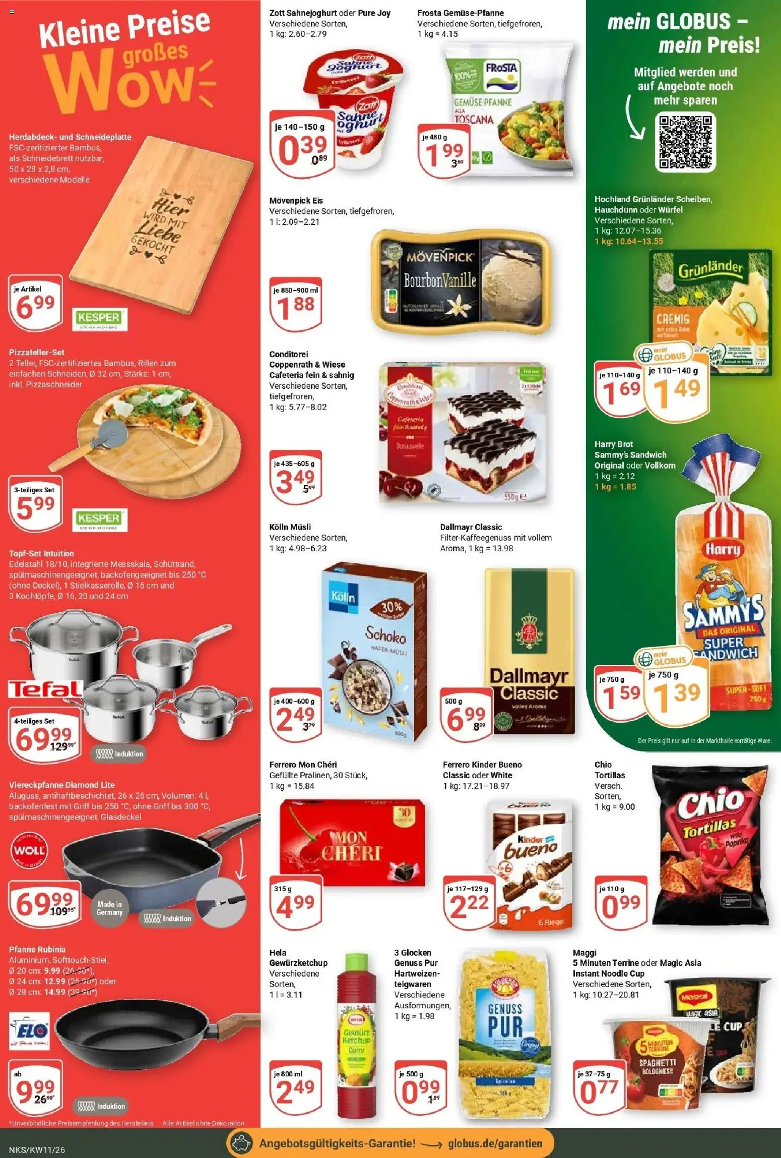 Globus prospekt Neunkirchen	 – gültig ab 09.03.2026 | Seite: 6 | Produkte: Maggi, Movenpick eis, Dallmayr, Gemüse