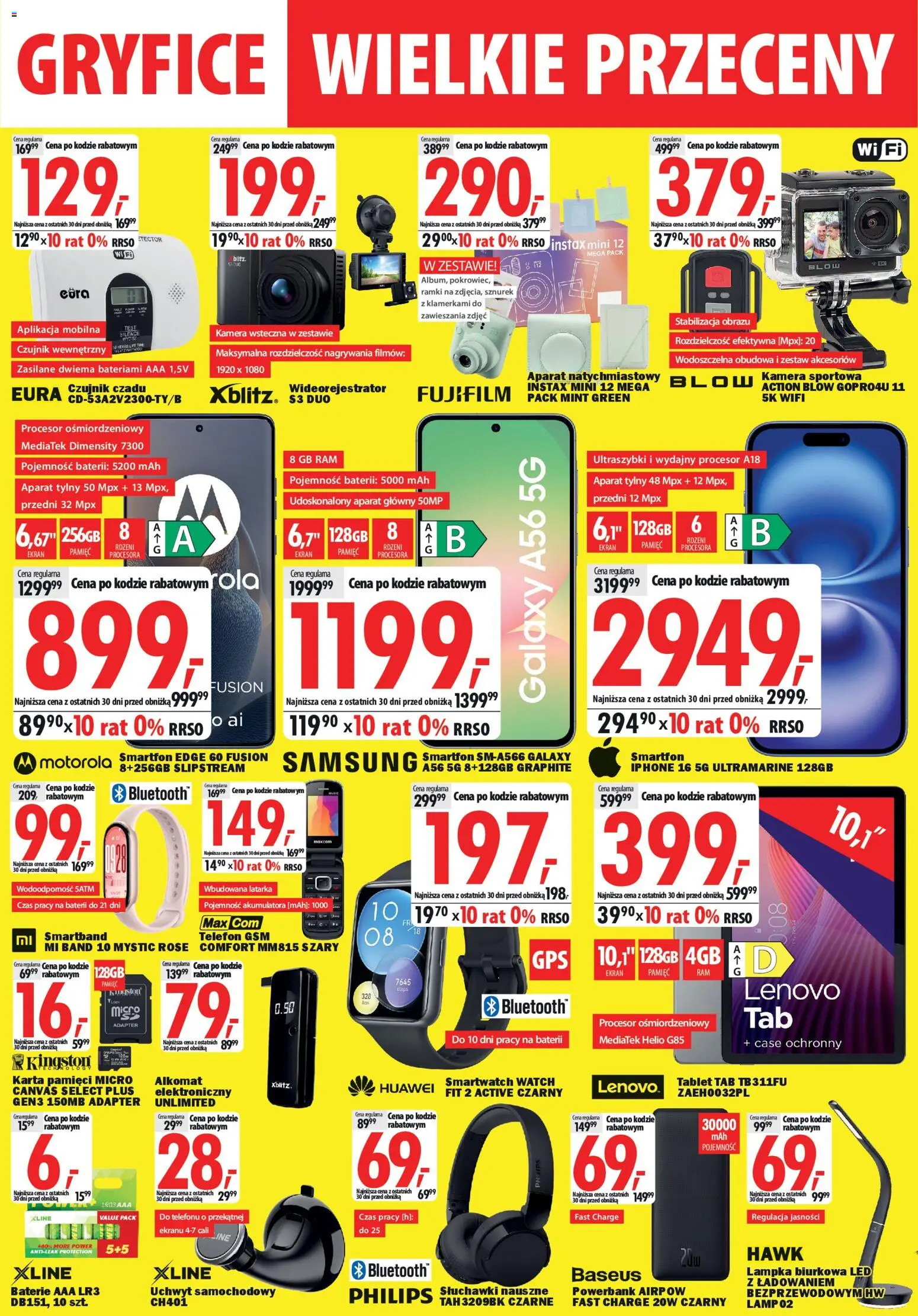 Mediaexpert promocje - Wielkie przeceny Gryfice od 21.03.2026 | Strona: 4 | Produkty: Karta, Tablet, Powerbank, Baterie