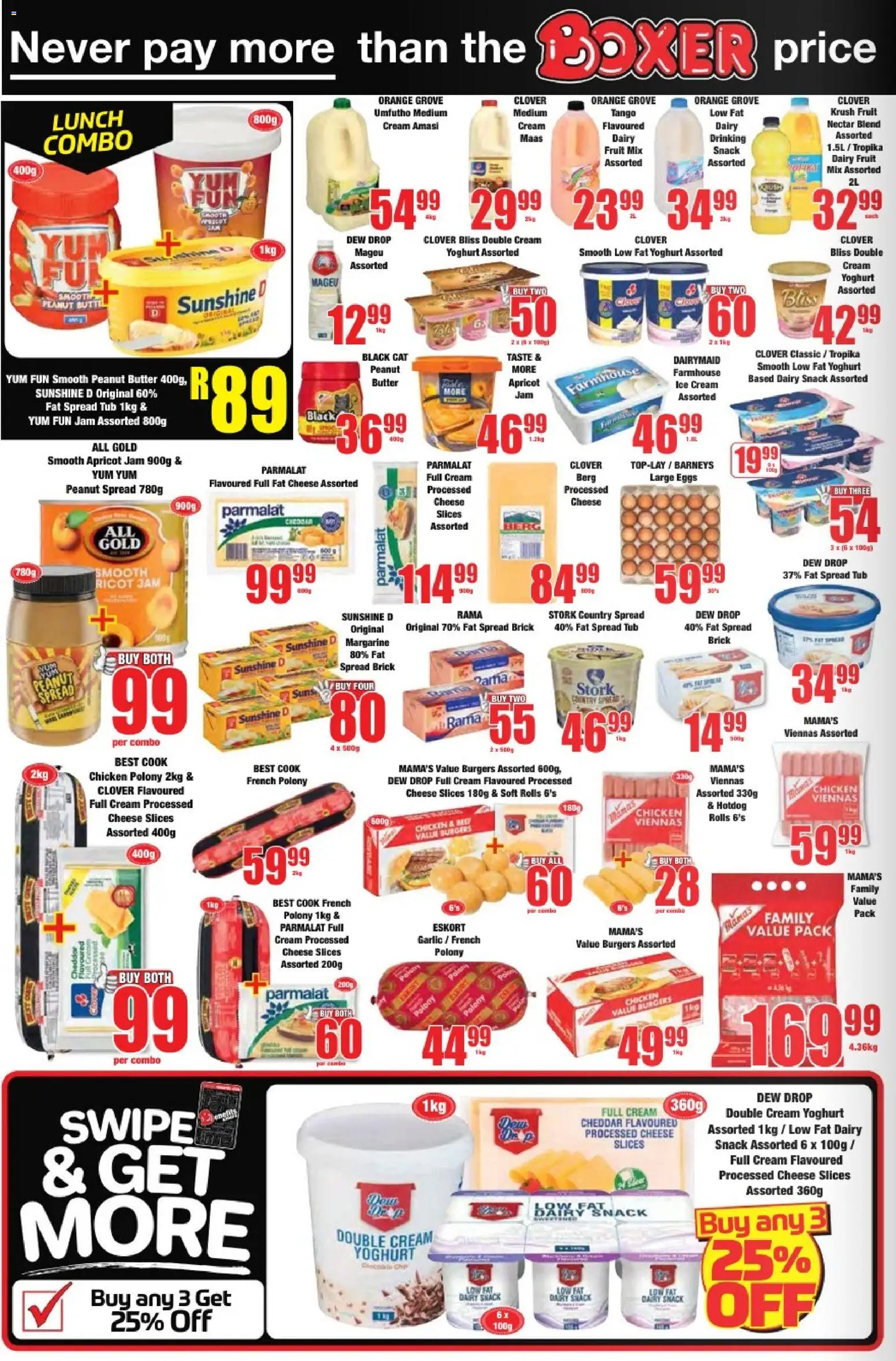 New Boxer catalogue – valid from 23.04.2026 | Page: 4 | Products: Jam, Butter, Cream, Peanut butter