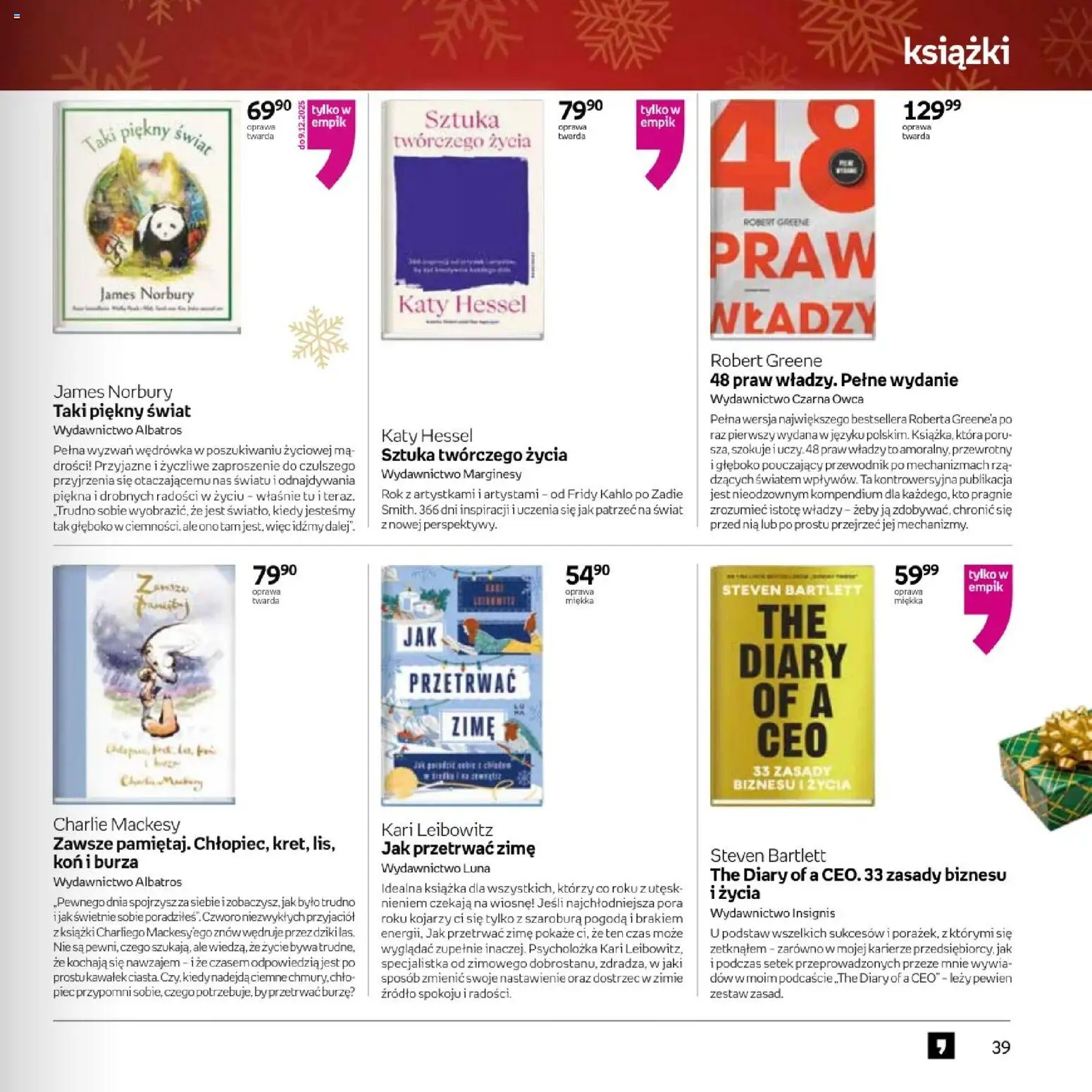Empik promocje - Xmas Ksiazki od 26.11.2025 | Strona: 39
