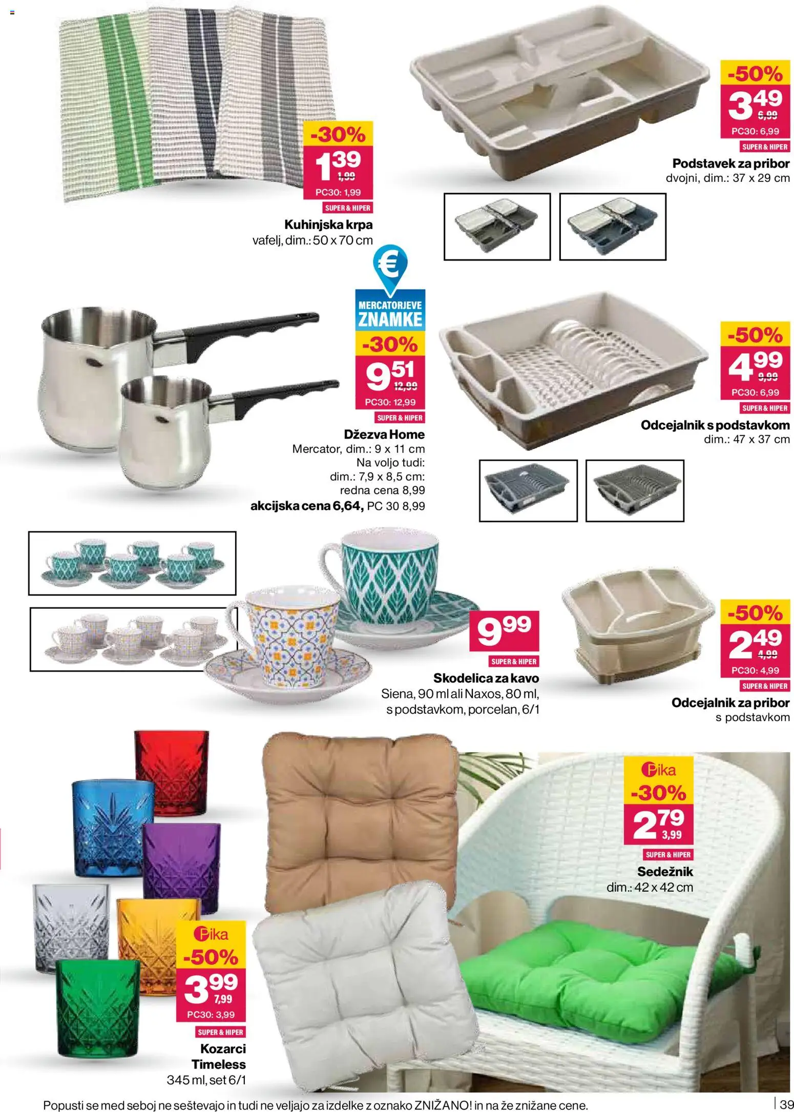 Novi Mercator katalog ponudbe – veljaven od 02.04.2026 | Stran: 39 | Izdelki: Pribor, Skodelica