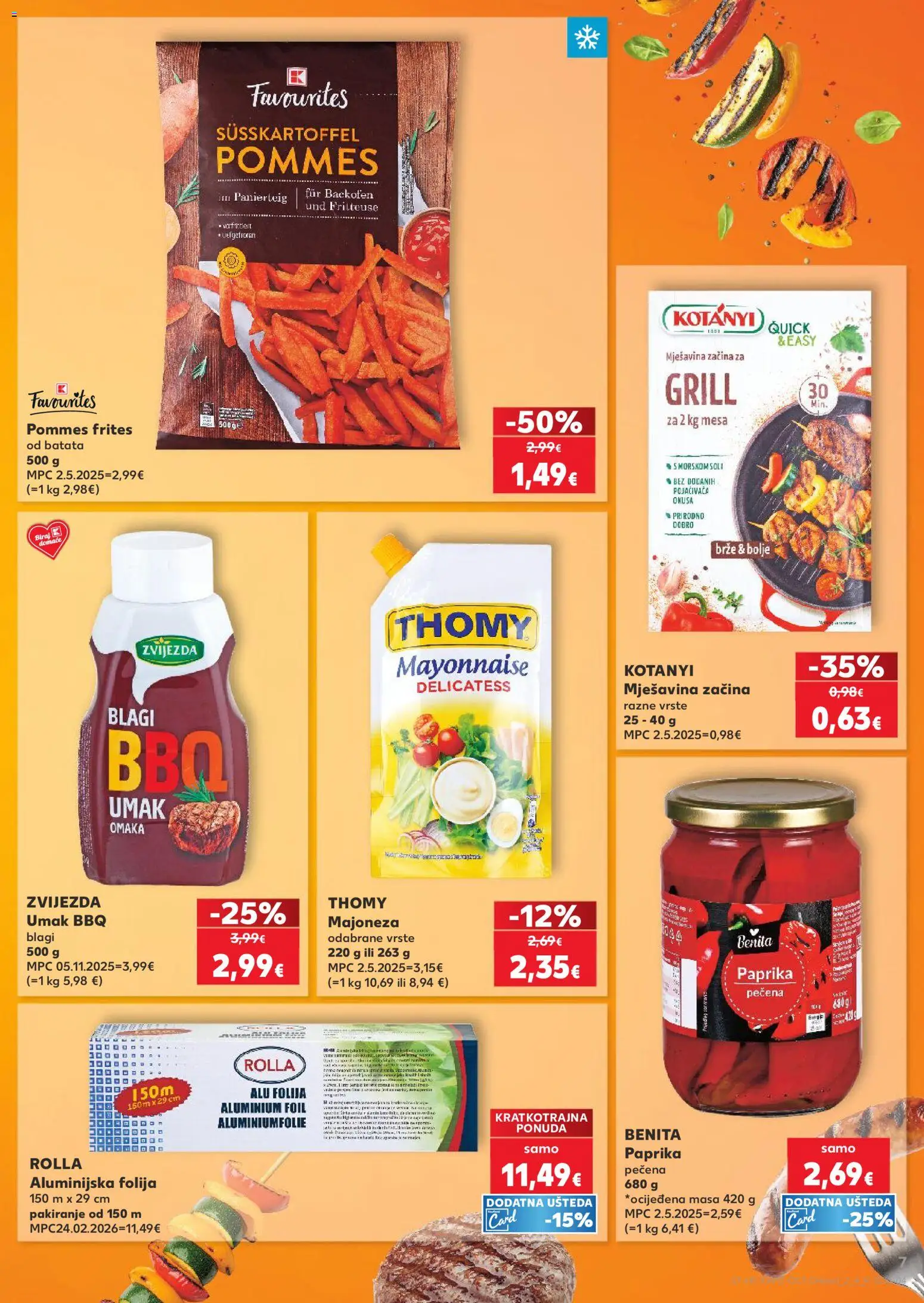 Kaufland katalog | vrijedi od 08.04.2026 | Stranica: 7 | Proizvodi: Pommes frites, Paprika, Majoneza, Umak