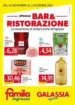 Anteprima del volantino Famila Bar & Ristorazione catalogo valido a partire dal 24.11.2025