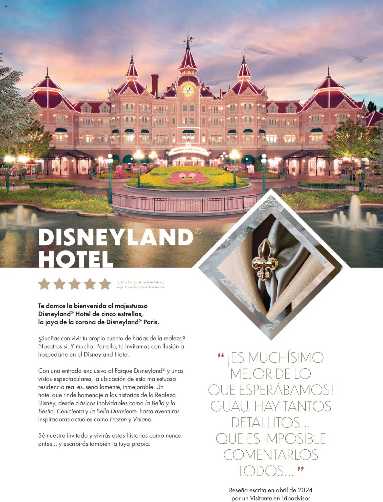 Viajes El Corte Inglés Folleto Disneyland Paris │ válido desde el 31.03.2026 | Página: 38 | Productos: Té