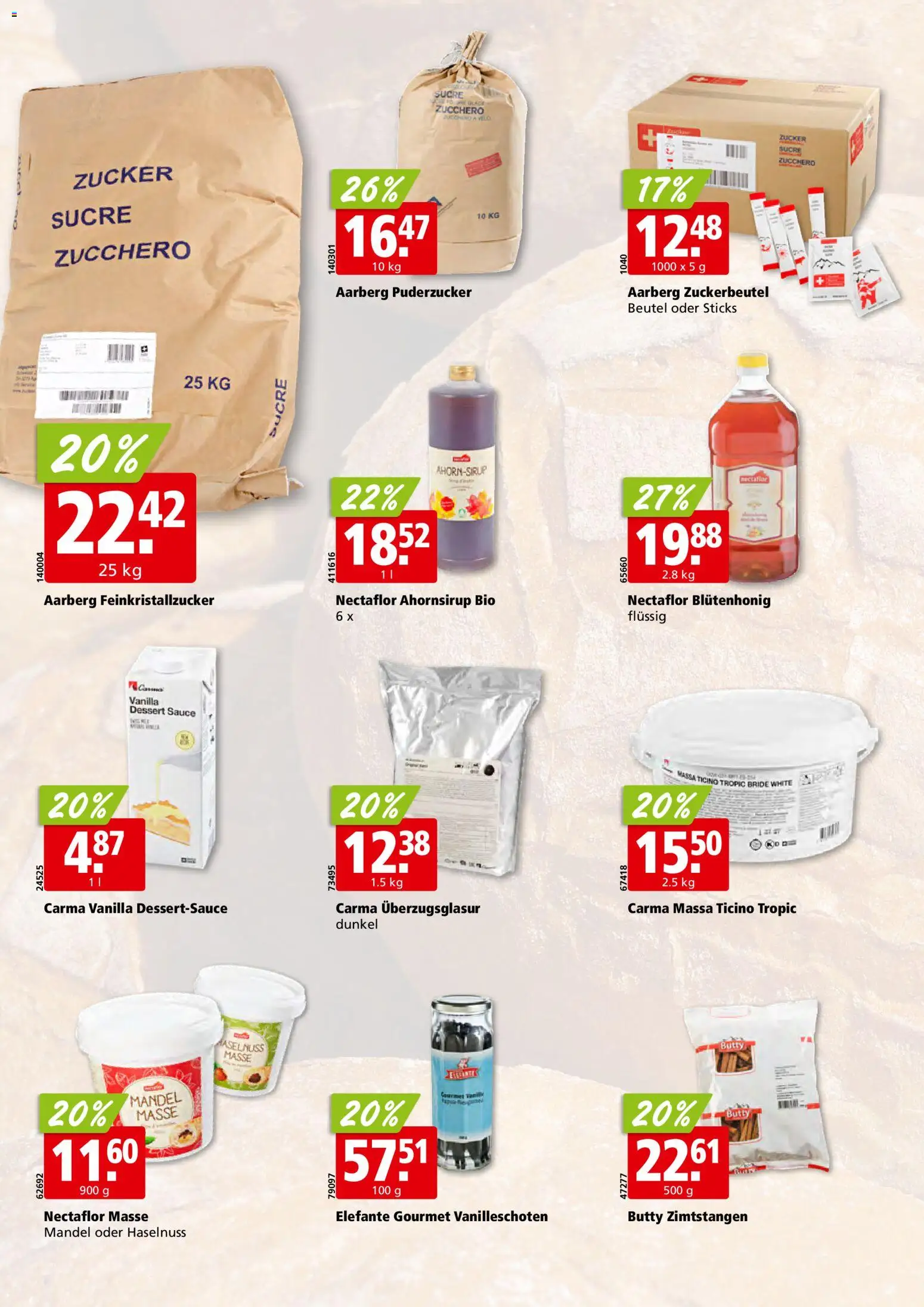 Aligro aktionen Bäckerei Schlieren, Gossau SG, Frauenfeld, Rapperswil-Jona, Sargans, Bern – gültig ab 16.03.2026 | Seite: 6 | Produkte: Zucker