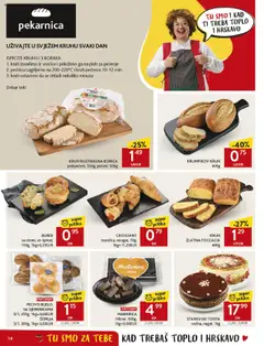 Konzum HR akciós ujság - amely érvényes a következő dátumtól: 30.07.2025 | Oldal: 14 | Termékek: Torta, Burek, Croissant