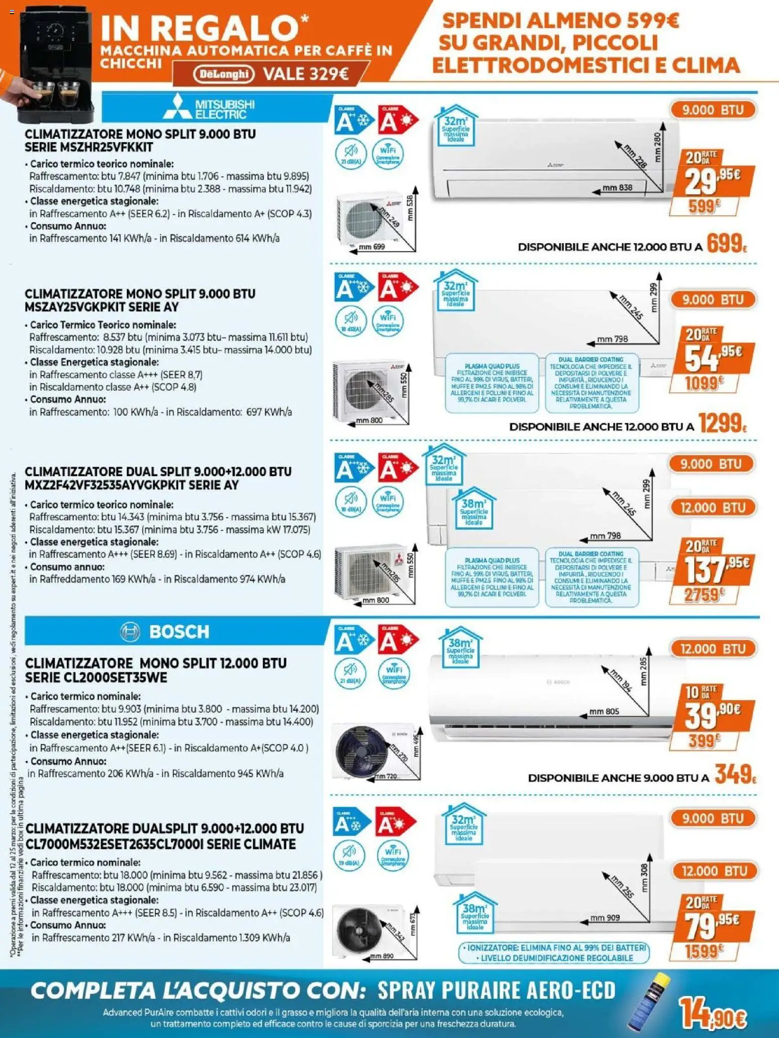 Volantino Expert del 12.03.2026 | Pagina: 11 | Prodotti: Climatizzatore, Caffè