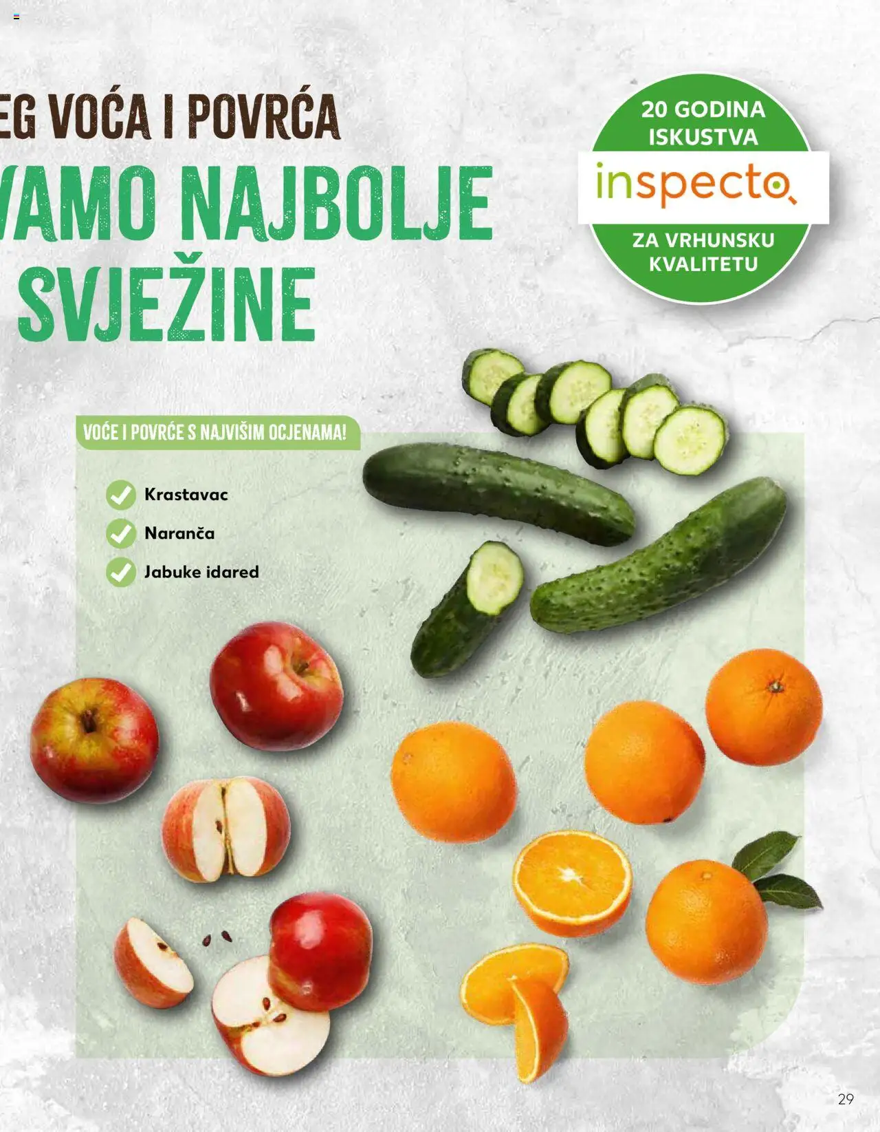 Kaufland katalog | vrijedi od 23.01.2024 | Stranica: 29 | Proizvodi: Jabuke, Povrće, Voće