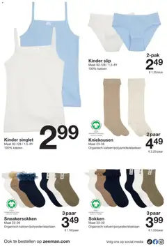 Zeeman folder - Voorbeeld van een folder van Zeeman, geldig van 07.02.2026 | Pagina: 20 | Producten: Slip, Kinder, Sokken