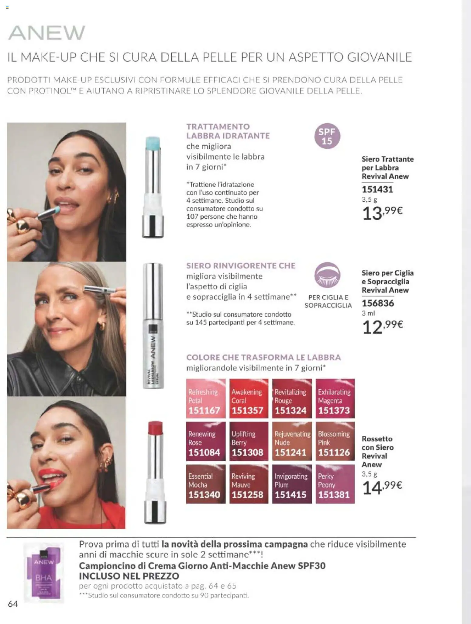 Volantino Avon del 01.02.2026 | Pagina: 64 | Prodotti: Rossetto, Crema