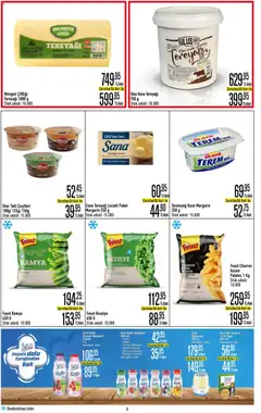 09.04.2026 tarihinden itibaren geçerli olan CarrefourSA kataloğu önizlemesi | Sayfa: 9 | Ürünler: Kefir, Ananas, Bamya, Şeftali