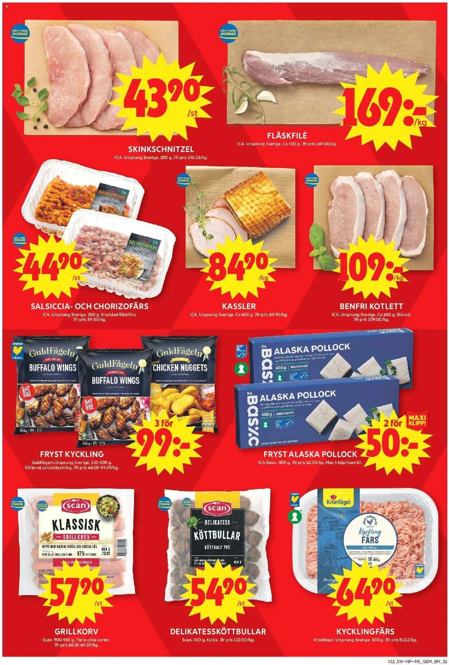 ICA Maxi reklamblad aktuell från 16.03.2026 | Sida: 2 | Produkter: Grill, Gem, Köttbullar, Kassler