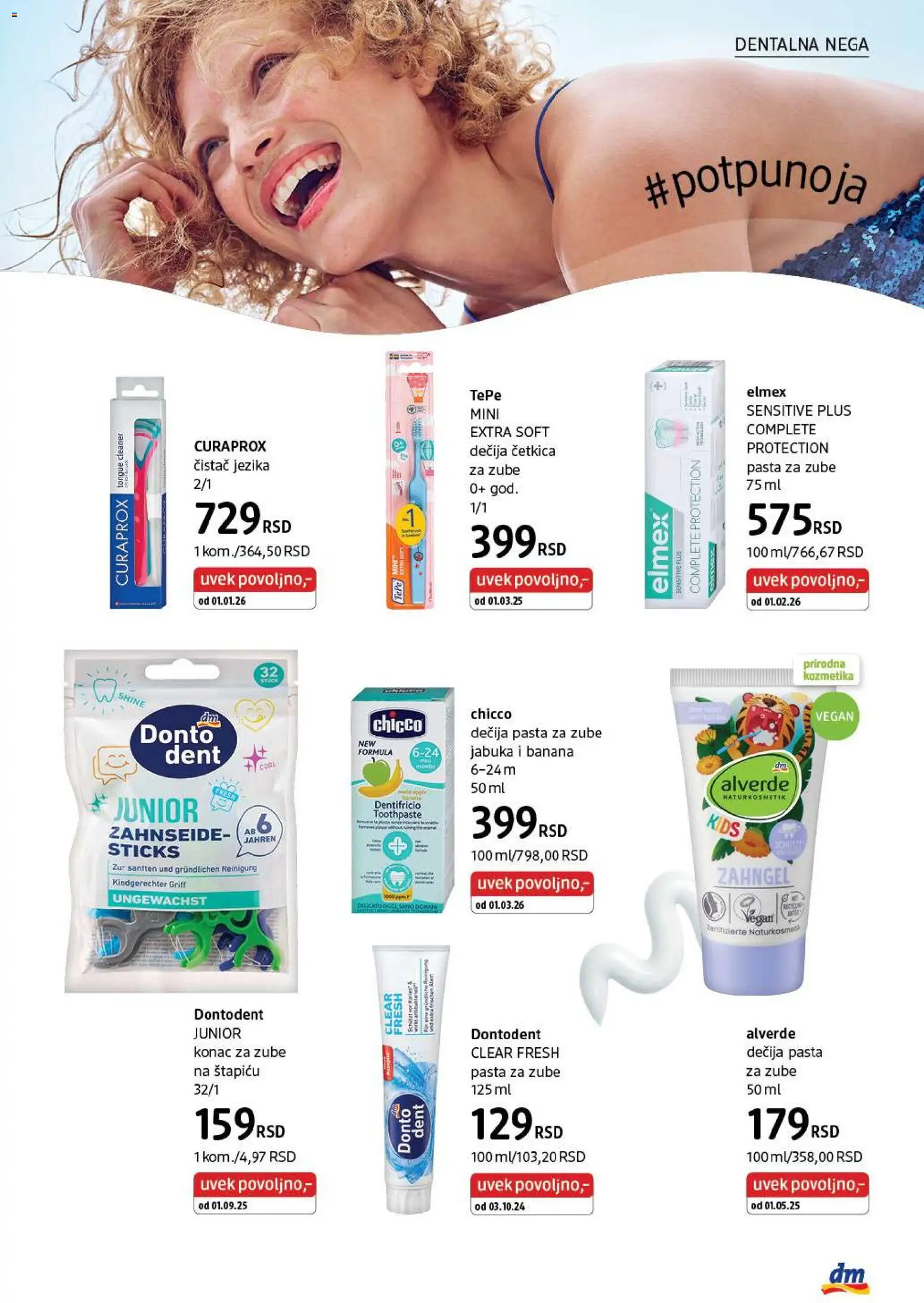 DM Drogerie katalog - važi od 01.03.2026 | Strana: 23 | Proizvode: Banana, Pasta za zube, Četkica za zube