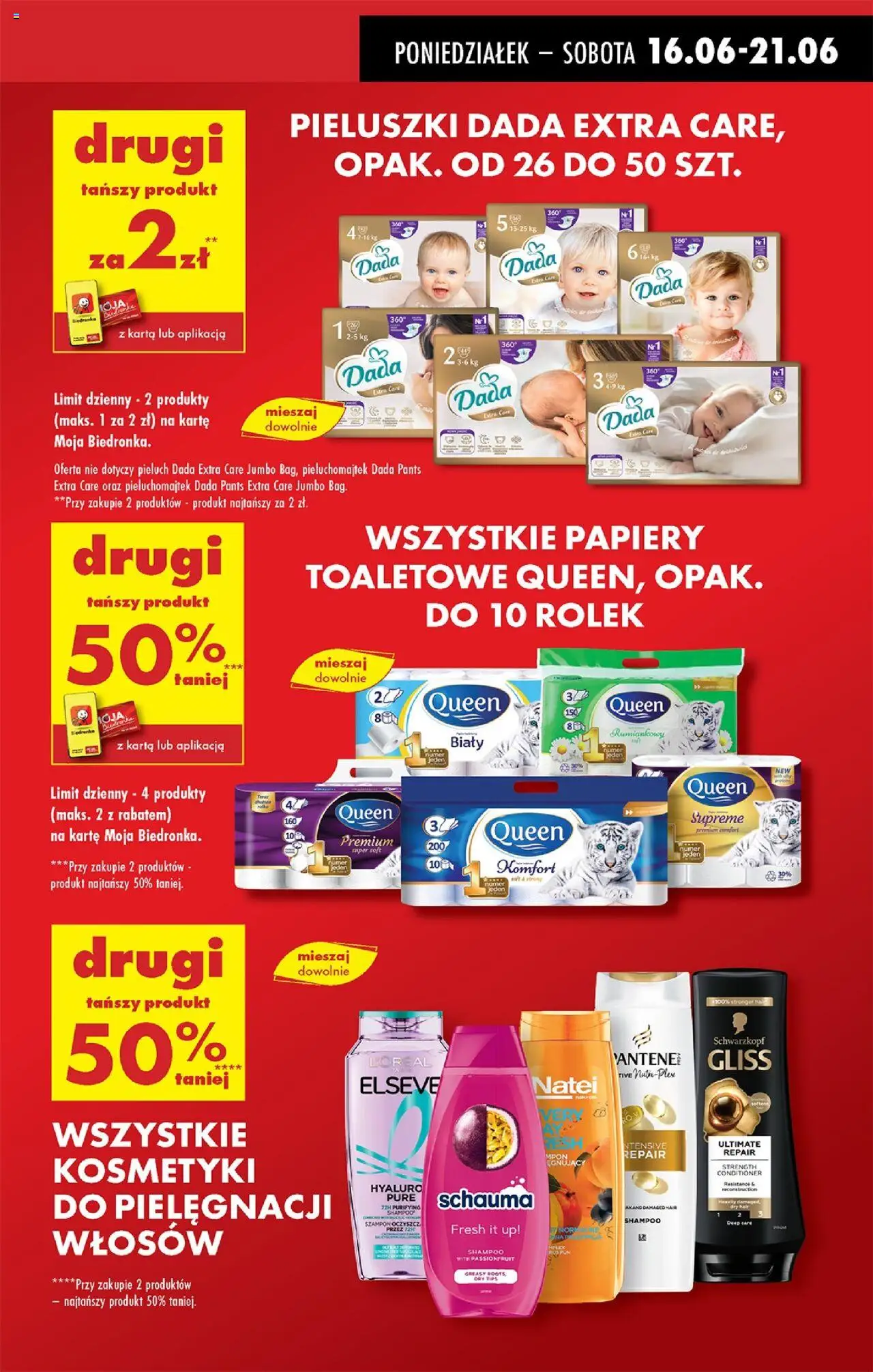 Biedronka gazetka od 16.06.2025 | Strona: 15 | Produkty: Karta, Kosmetyki, Szampon