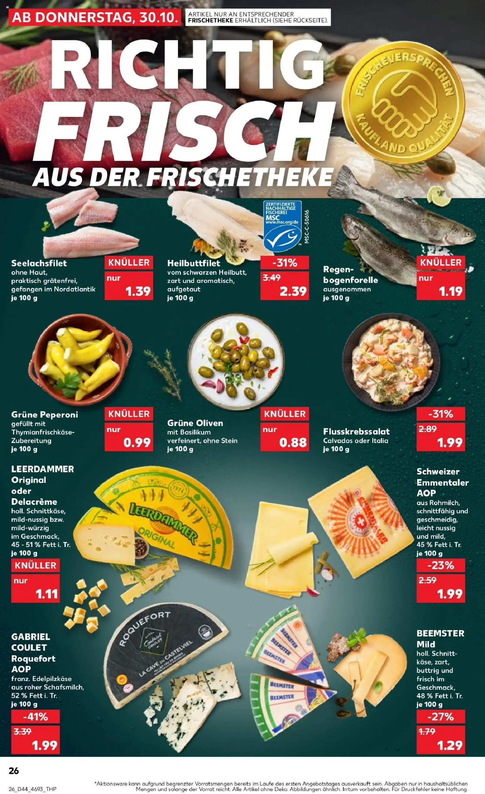 Kaufland prospekt Oststeinbek	 – gültig ab 30.10.2025 | Seite: 26 | Produkte: Leerdammer