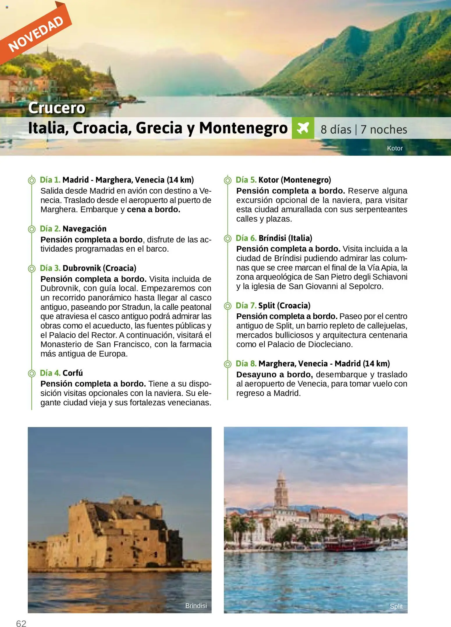 Viajes El Corte Inglés Turismo Social Castilla La Mancha │ válido desde el 01.04.2026 | Página: 62 | Productos: Navegación