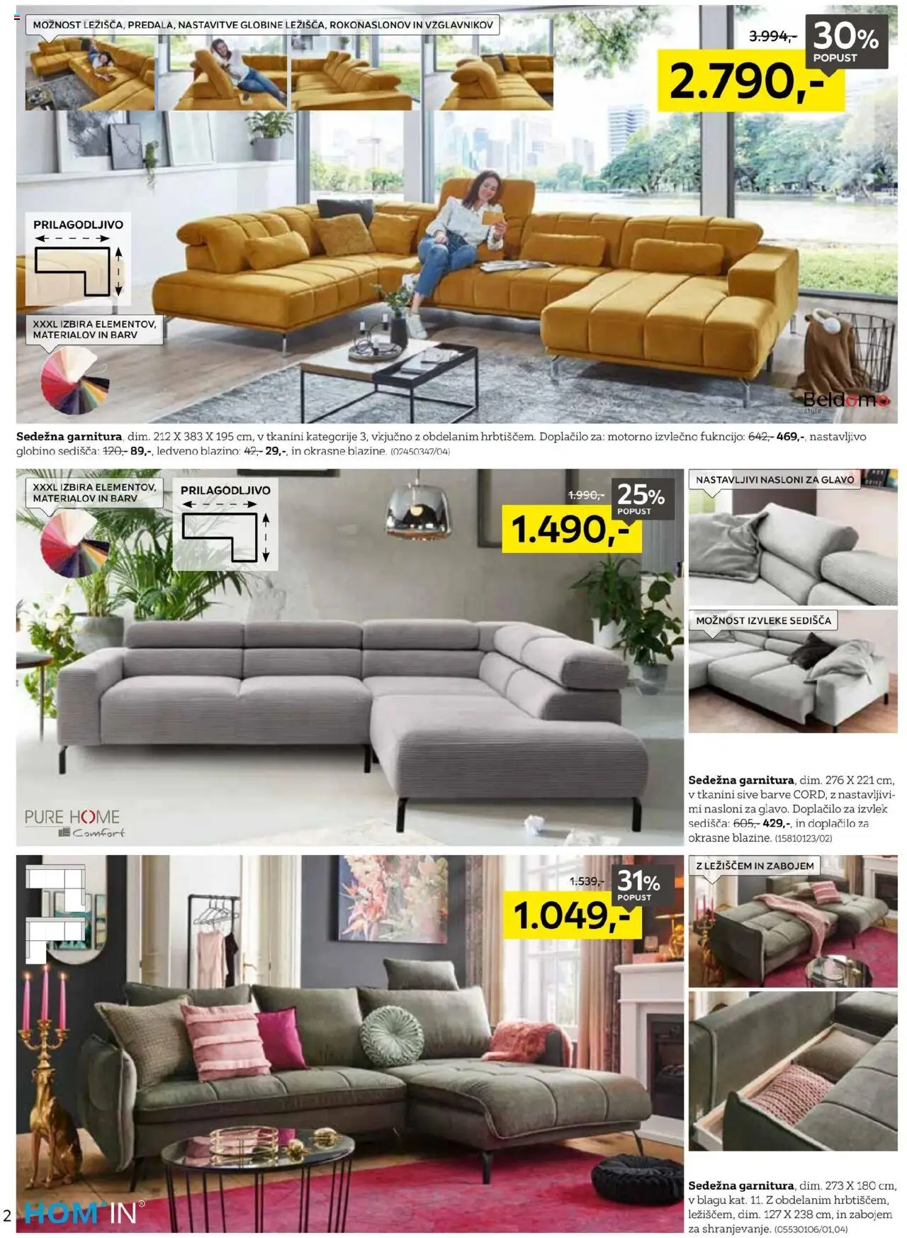 Novi XXXL Lesnina katalog ponudbe – veljaven od 15.09.2025 | Stran: 2