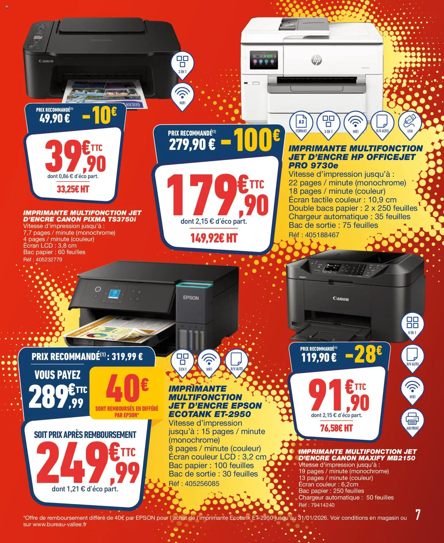 {H1} | Page: 7 | Produits: Imprimante, Imprimante multifonction