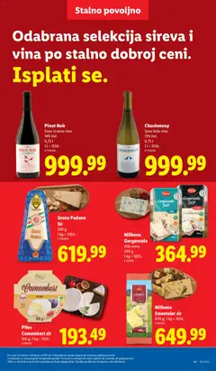 Lidl katalog - pregled Lidl kataloga - važi od 11.12.2025 | Strana: 19 | Proizvode: Chardonnay, Ementaler, Sir, Vino