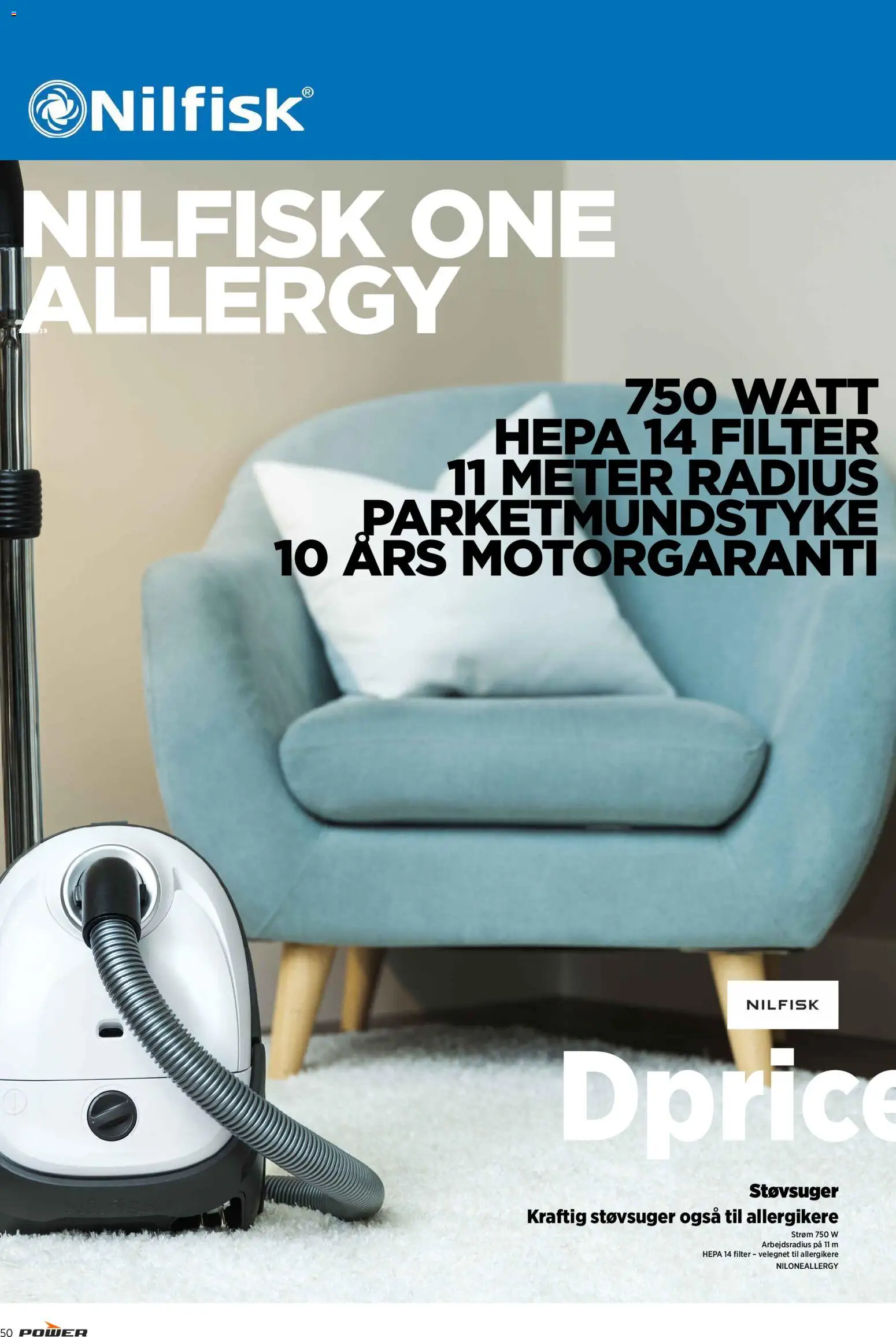 Power tilbudsavis – gyldig fra 01.04.2026 | Side: 50 | Produkter: Støvsuger