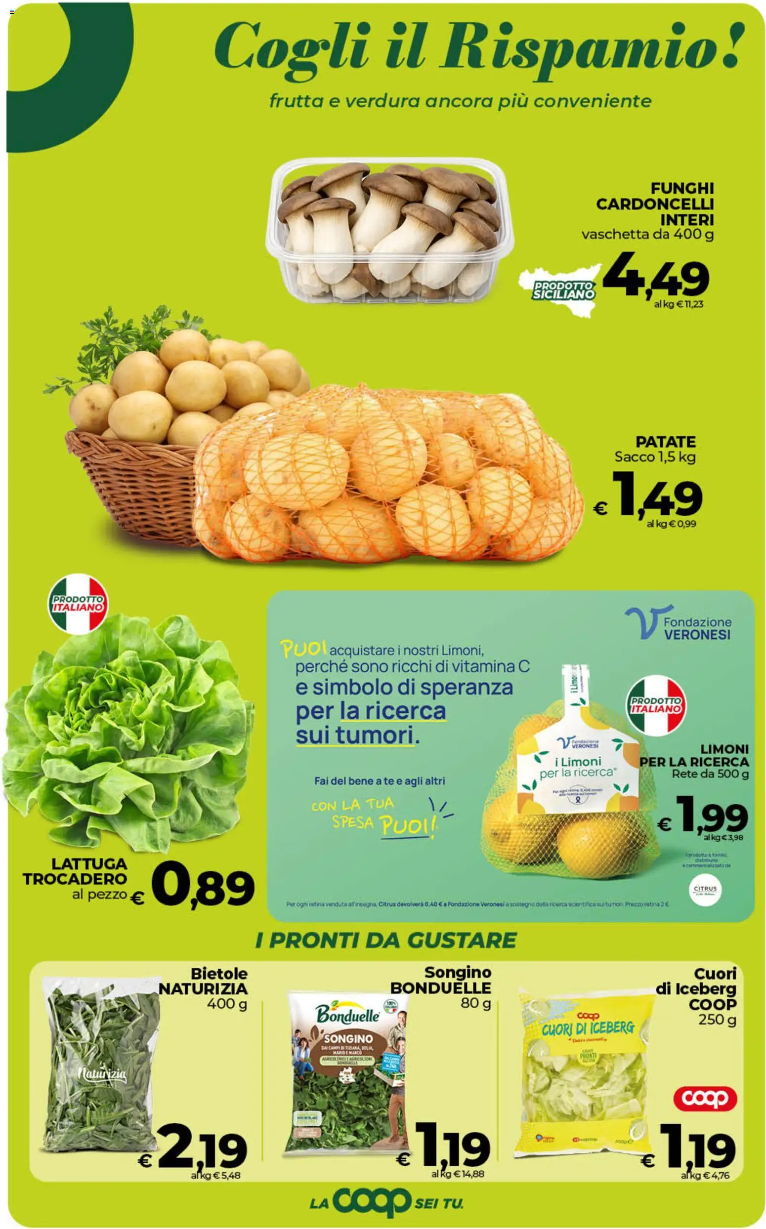 Volantino COOP del 07.04.2026 | Pagina: 18 | Prodotti: Tè, Patate, Frutta, Funghi