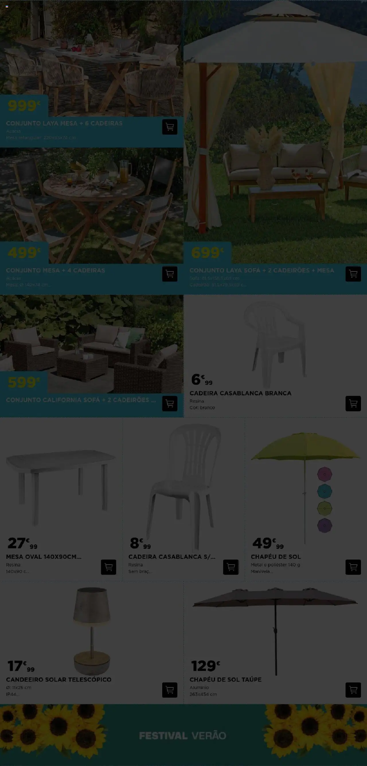BricoMarché - Festival de Verão │ válido de 27.06.2025 | Página: 2 | Produtos: Chapéu, Cadeiras, Sofá, Mesa