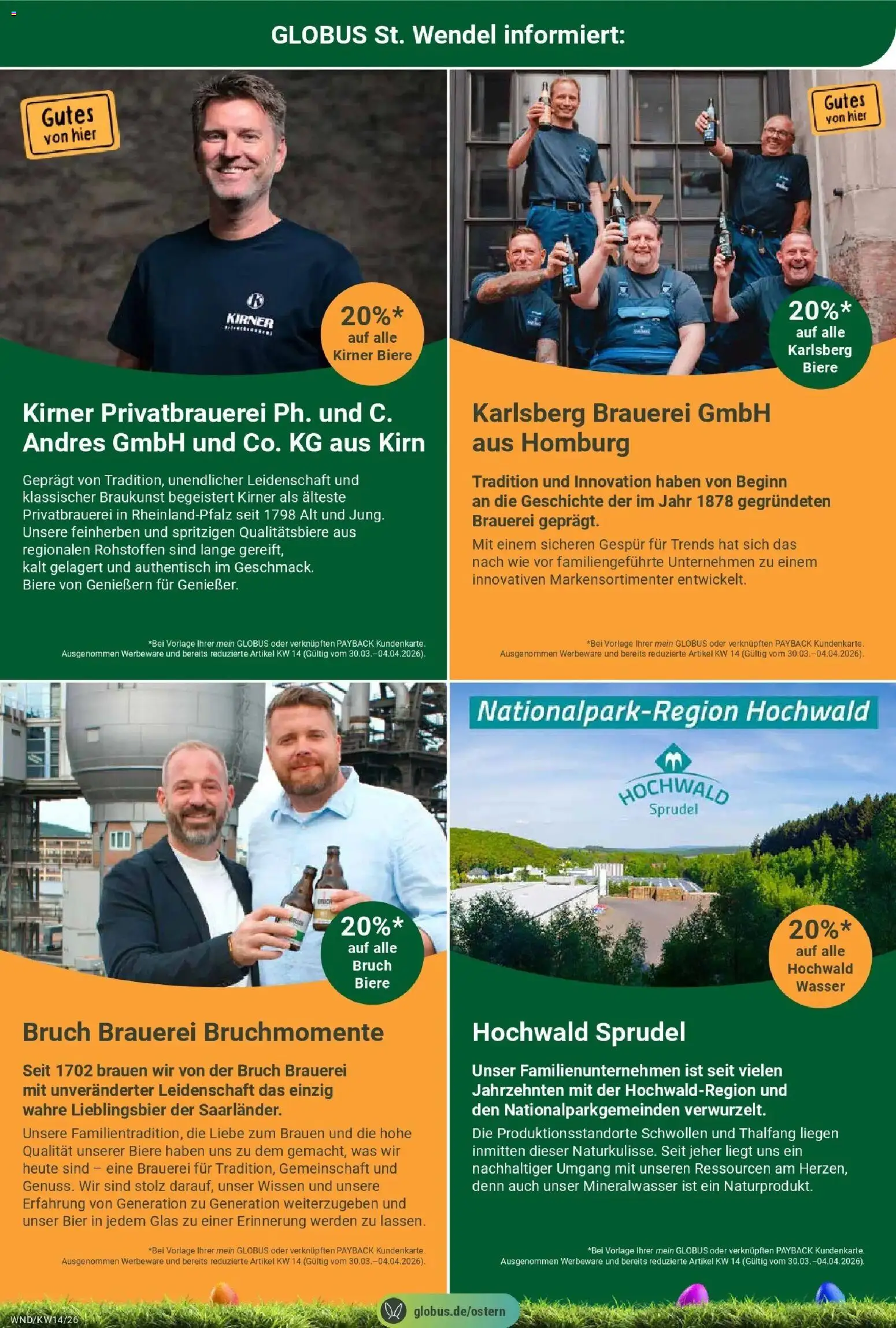 Globus prospekt St. Wendel	 – gültig ab 30.03.2026 | Seite: 37 | Produkte: Bier, Mineralwasser, Wasser
