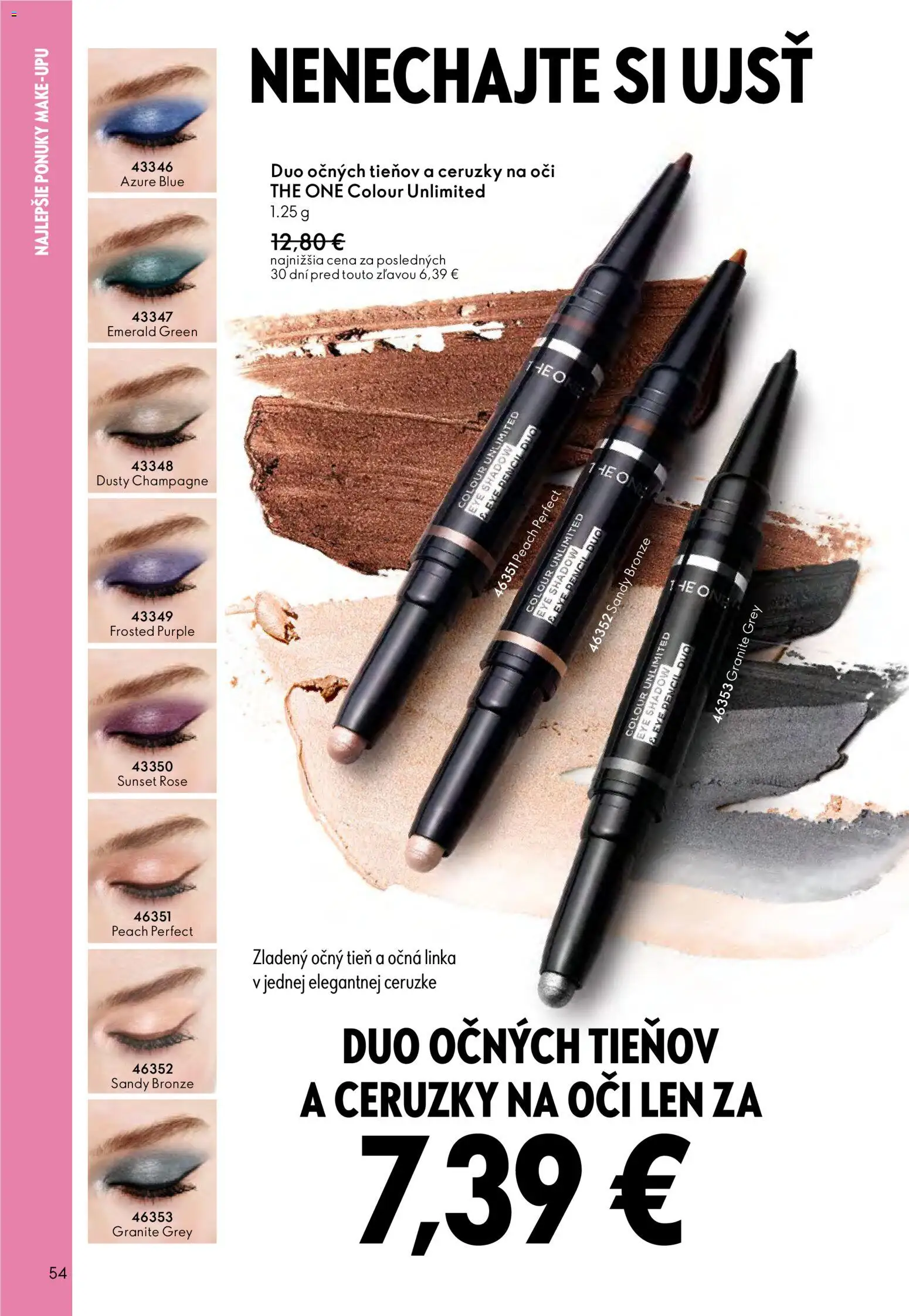 Nové Oriflame akcie – leták je platný od 24.12.2025 | Strana: 54 | Produkty: Očná linka