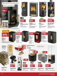 Bauhaus Aktionen ab 01.12.2025 gültig | Seite: 8 | Produkte: Kaminofen, Ofen