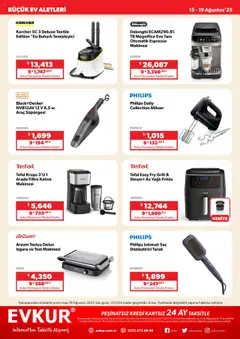 Evkur Katalog - 15.08.2025 tarihinden itibaren geçerlidir | Sayfa: 6 | Ürünler: Mikser, Espresso makinesi, Kahve, Izgara