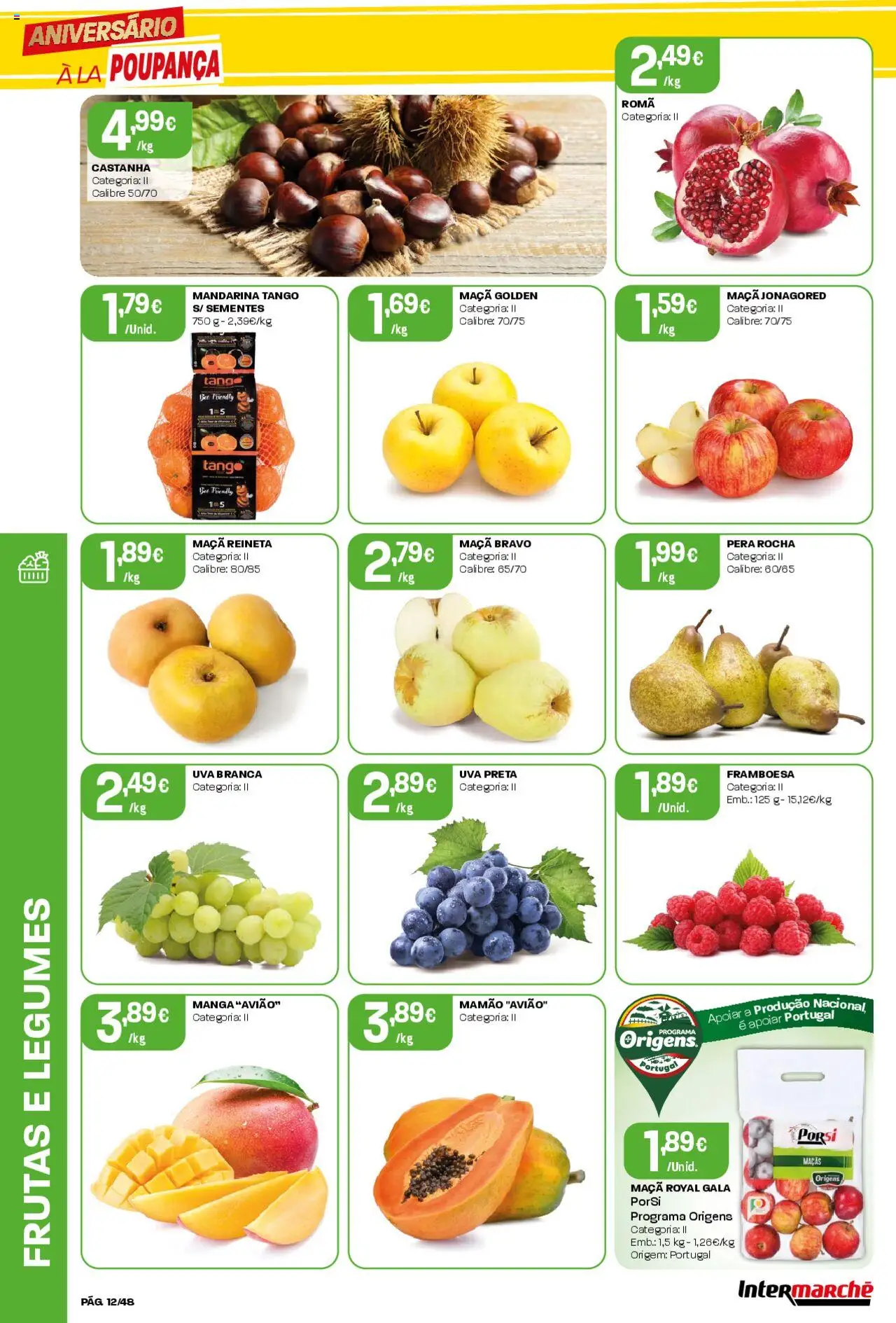 Intermarché folheto │ válido de 09.10.2025 | Página: 12 | Produtos: Maça, Maçãs, Mamão
