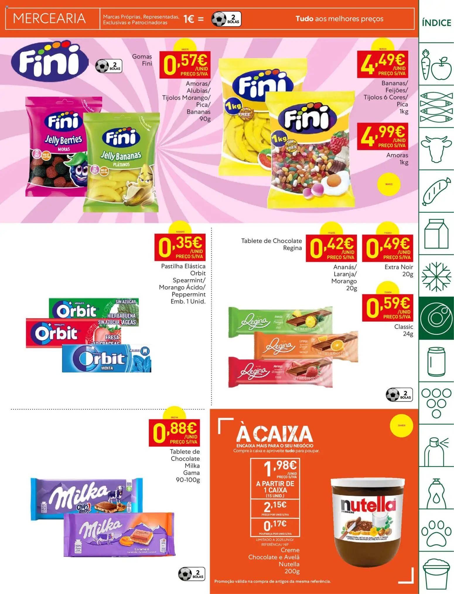 Recheio folheto │ válido de 28.04.2026 | Página: 31 | Produtos: Chocolate, Bananas, Creme, Amoras