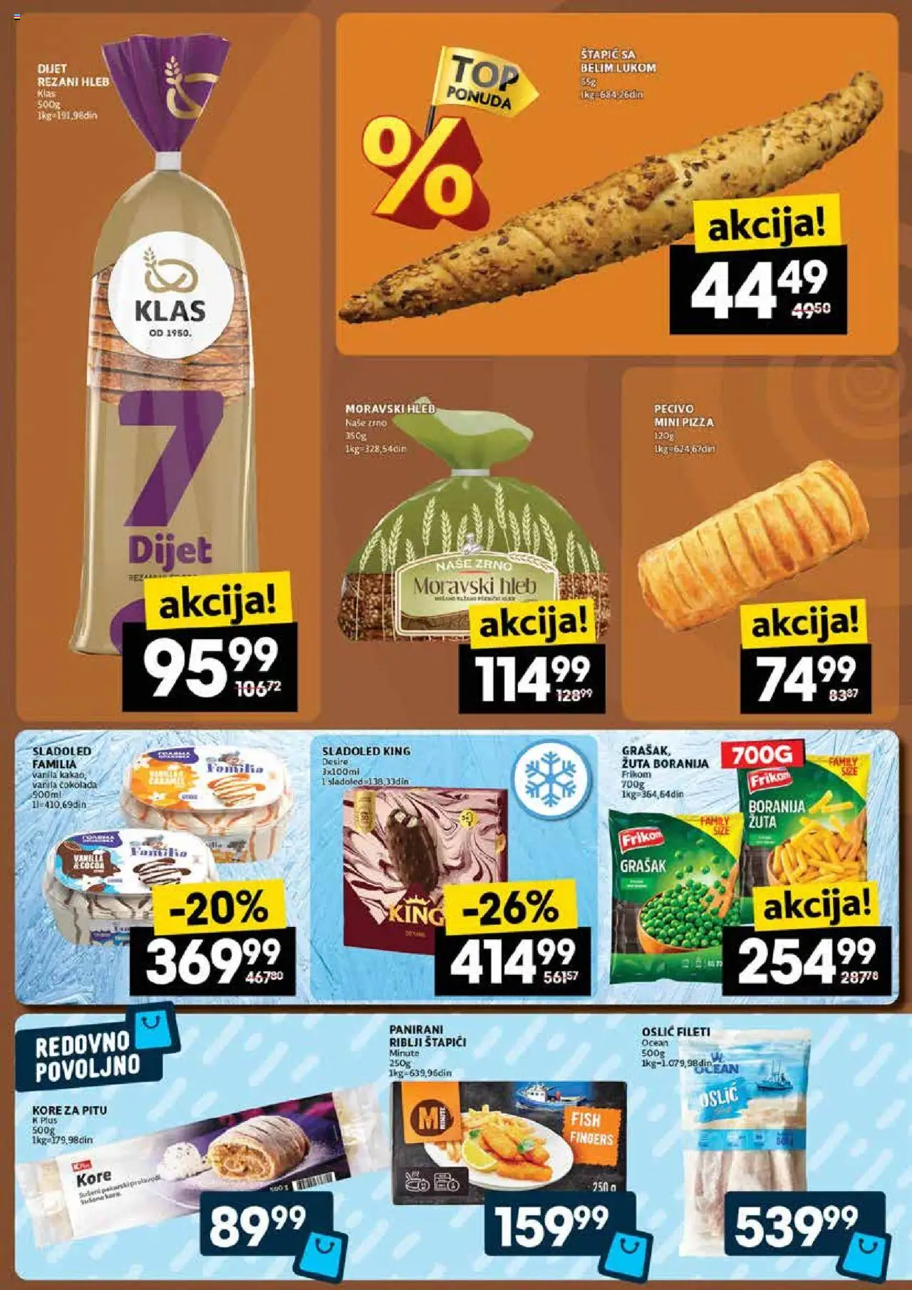 Roda katalog - važi od 02.10.2025 | Strana: 4 | Proizvode: Rezani hleb, Grašak, Riblji štapići, Pecivo